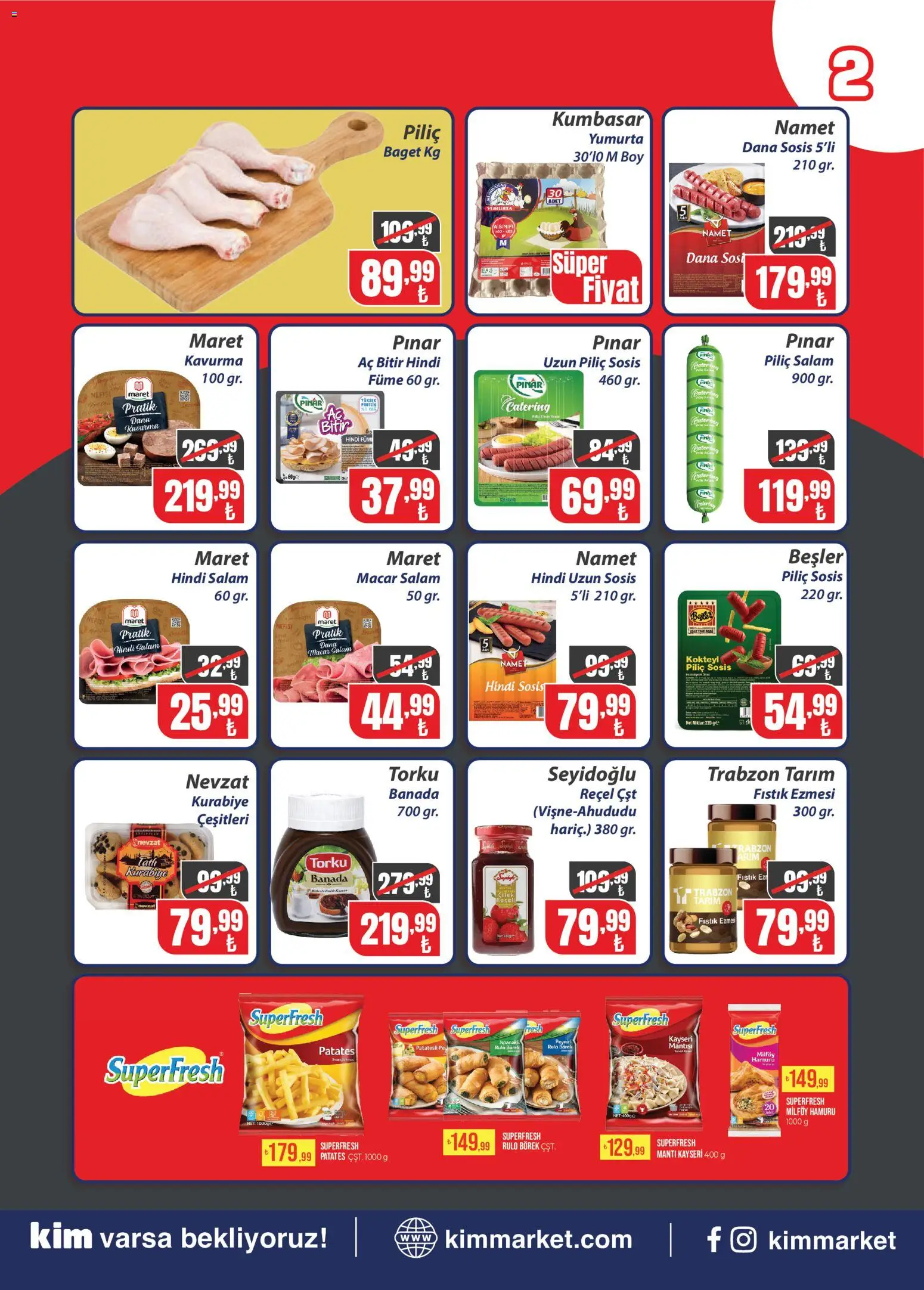 Kim Market Katalog - Marmara Insert - 20 Ağustos 2026 tarihinden itibaren geçerlidir | Sayfa: 2 | Ürünler: Yumurta, Kurabiye, Patates, Sosis