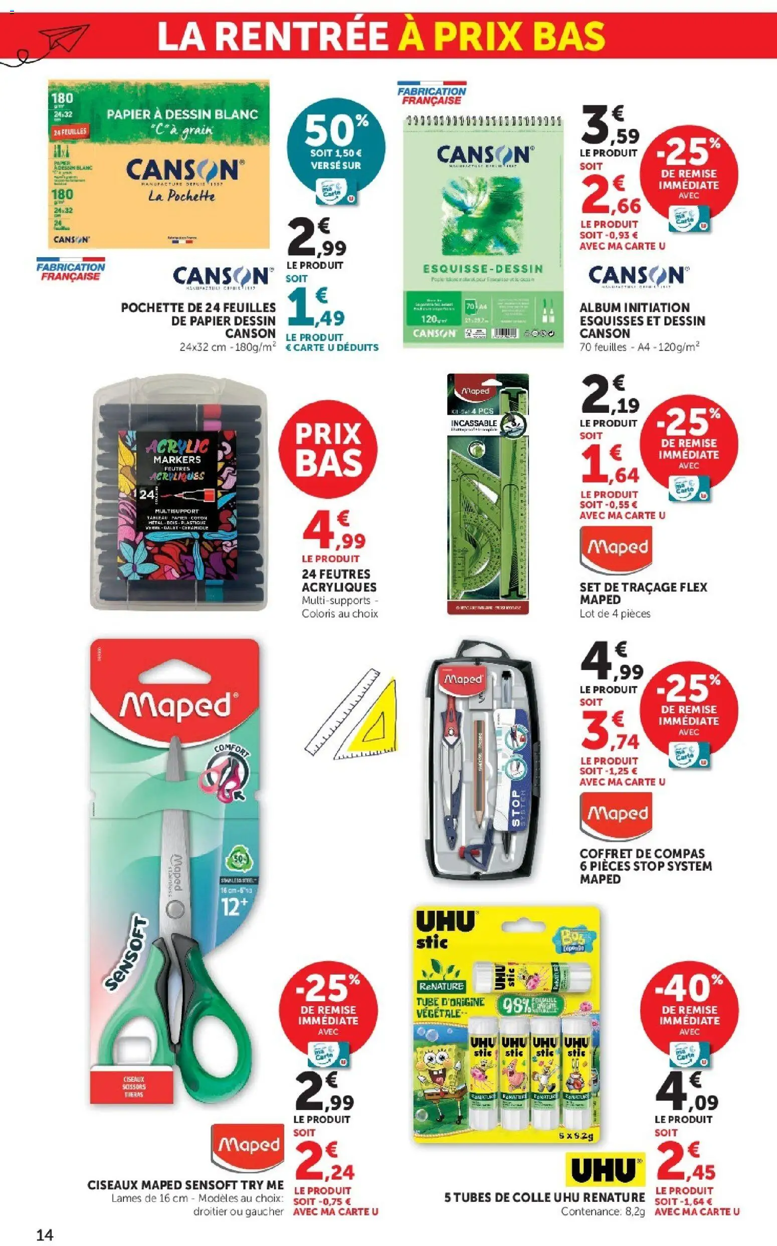 {H1} | Page: 14 | Produits: Coton, Colle, Ciseaux