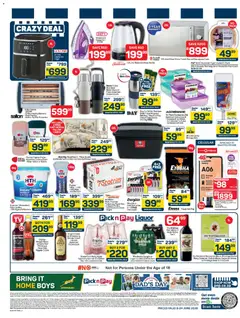 Pick n Pay specials catalogue – valid from 08.06.2026 | Page: 4 | Products: Fryer, Pillow, Rum, Heater