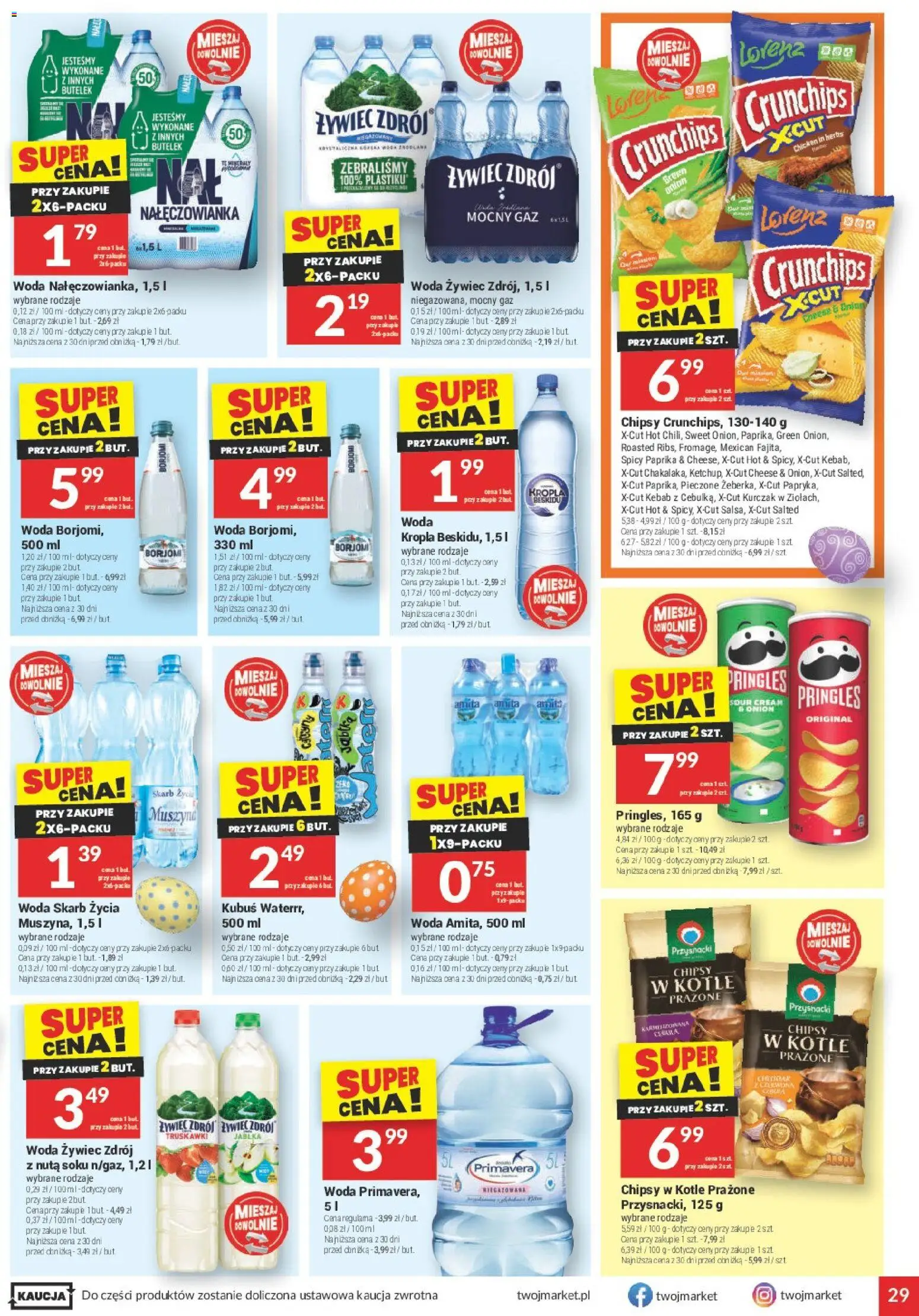 Twój Market gazetka od 11.03.2026 | Strona: 29 | Produkty: Chipsy, Kurczak, Pringles, Truskawki