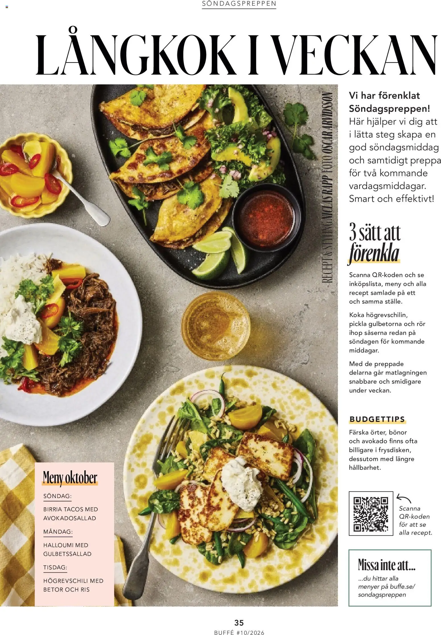 ICA Maxi reklamblad aktuell från 01/10/2026 | Sida: 35 | Produkter: Halloumi, Avokado, Ris, Bönor