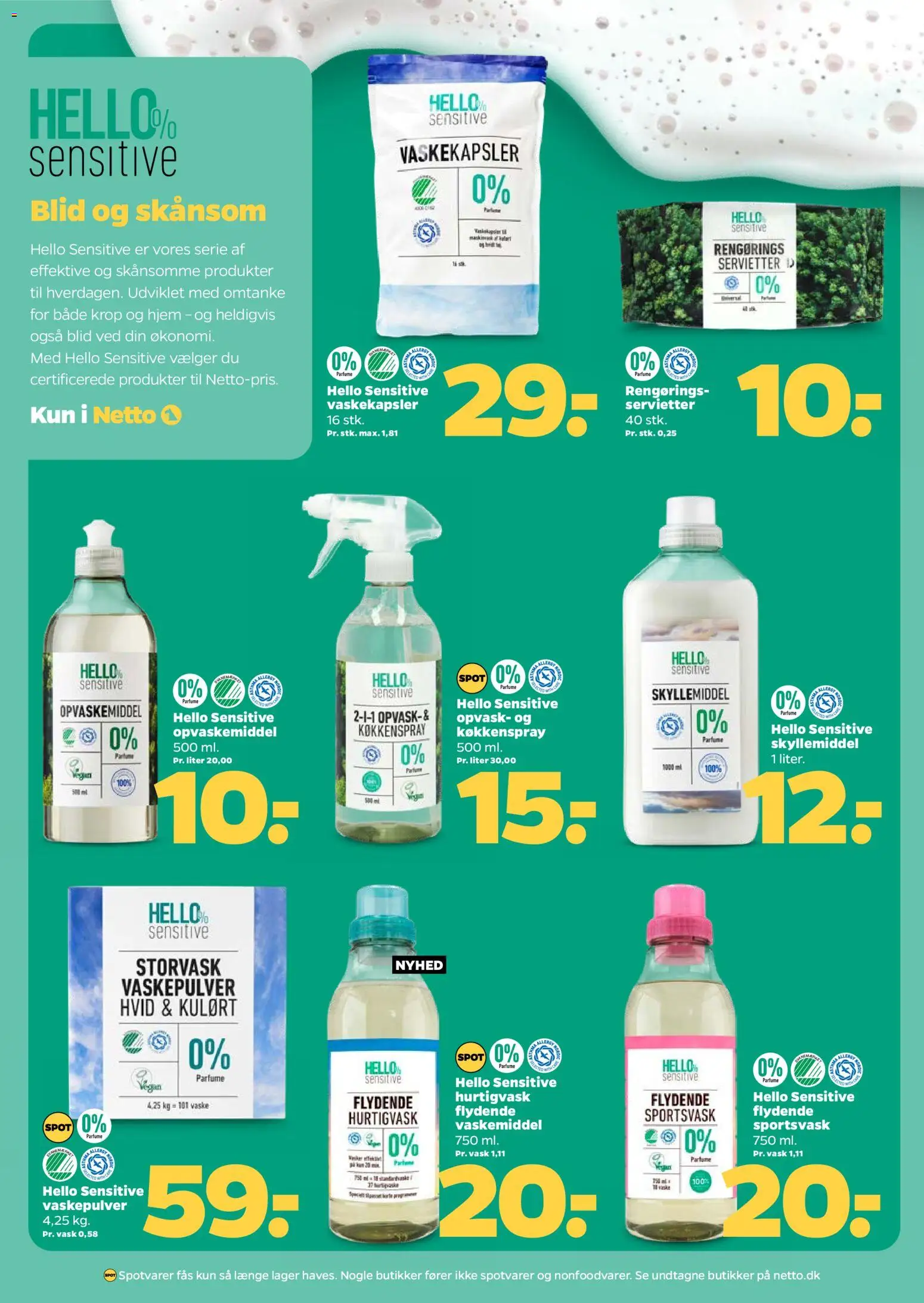Netto tilbudsavis – gyldig fra 20.06.2026 | Side: 22 | Produkter: Parfume, Vaskepulver, Skyllemiddel, Opvaskemiddel