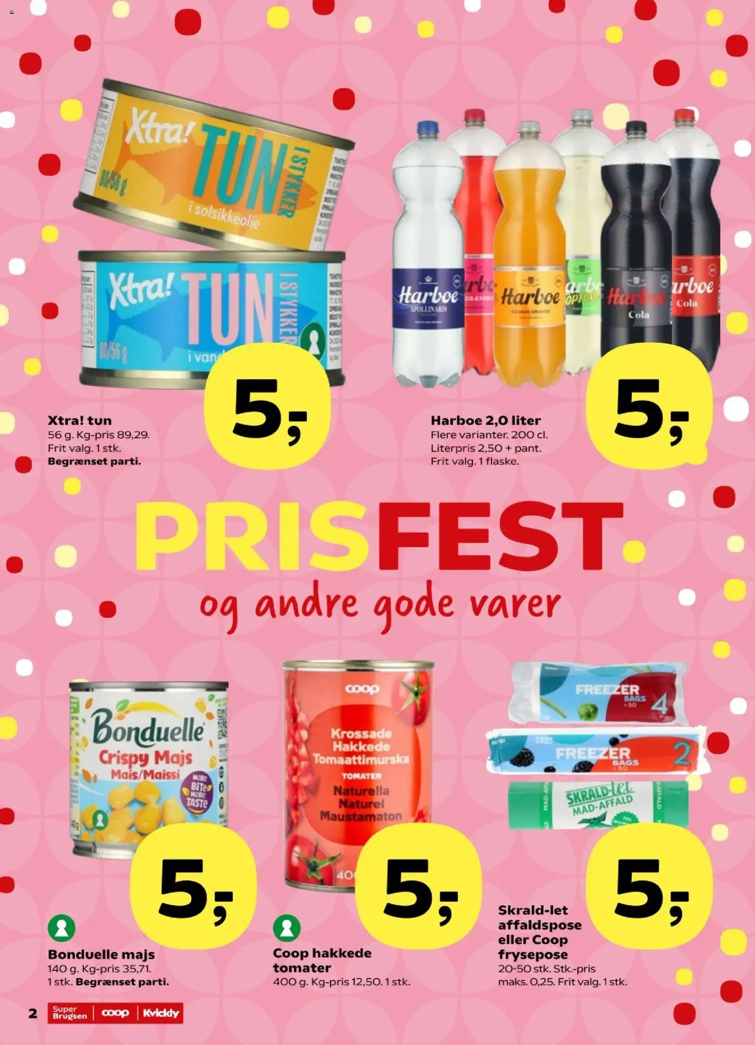 Kvickly tilbudsavis – gyldig fra 07/08/2026 | Side: 2 | Produkter: Tomater, Hakkede tomater, Majs, Tun