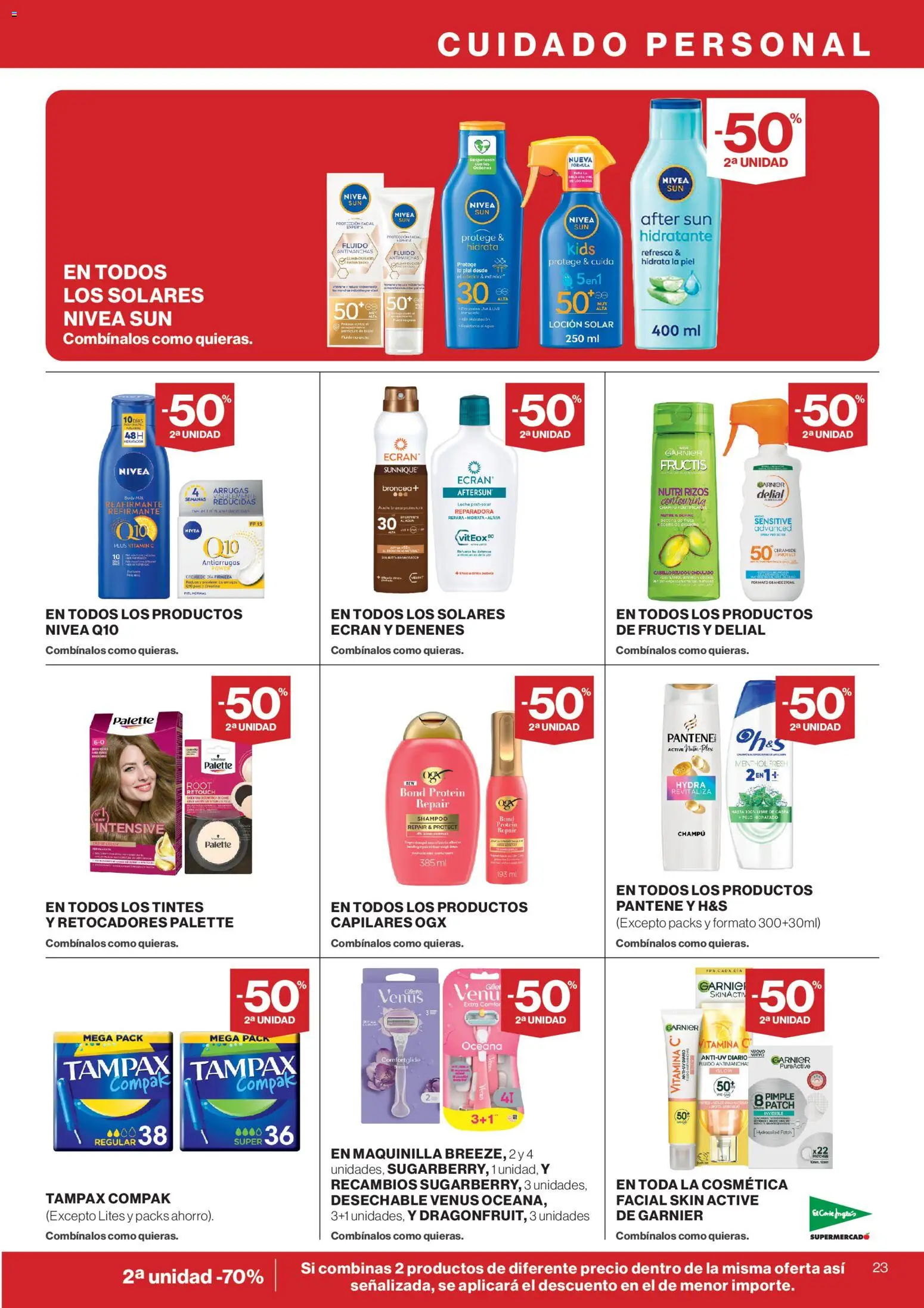 El Corte Inglés ofertas │ válido desde el 21.05.2026 | Página: 23 | Productos: Champú, Leche