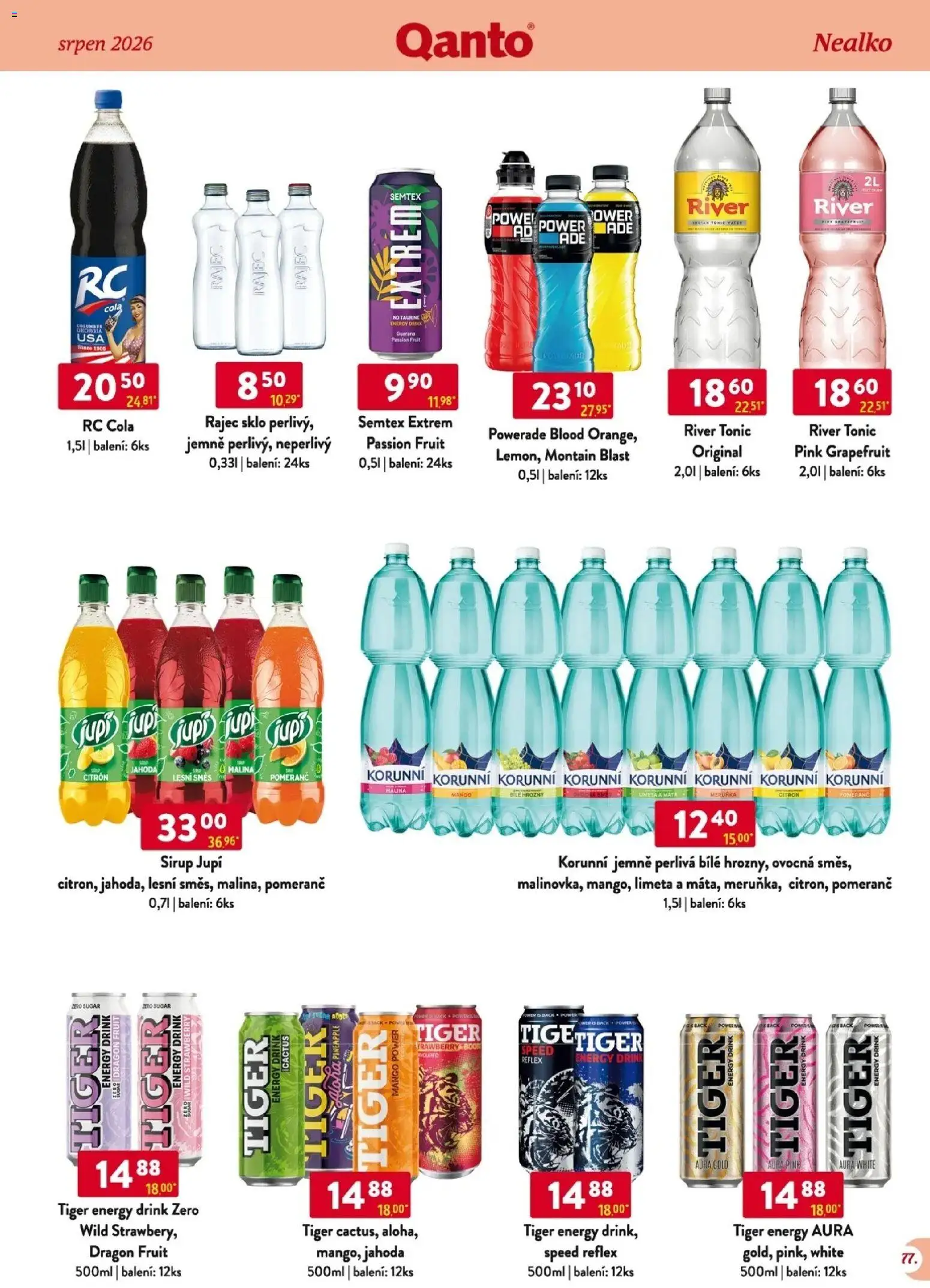 Astur & Qanto leták - Velkoobchod 08/2026 od 01.08.2026 | Strana: 78 | Produkty: Mango, Tonic, River tonic, Hrozny