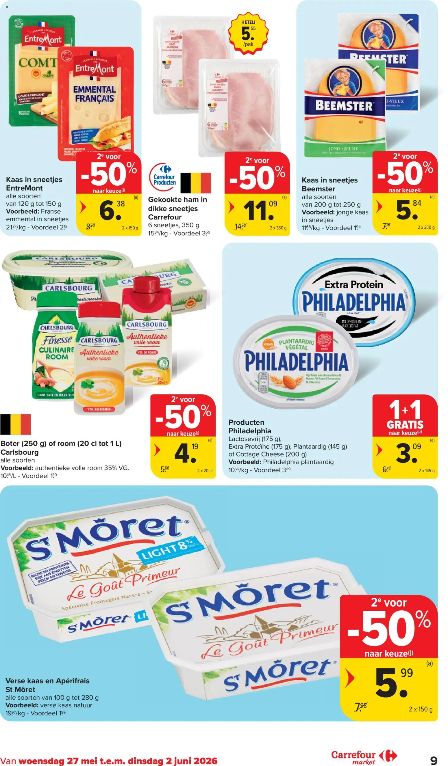 {H1} | Pagina: 9 | Producten: Ham, Room, Jonge kaas, Kaas