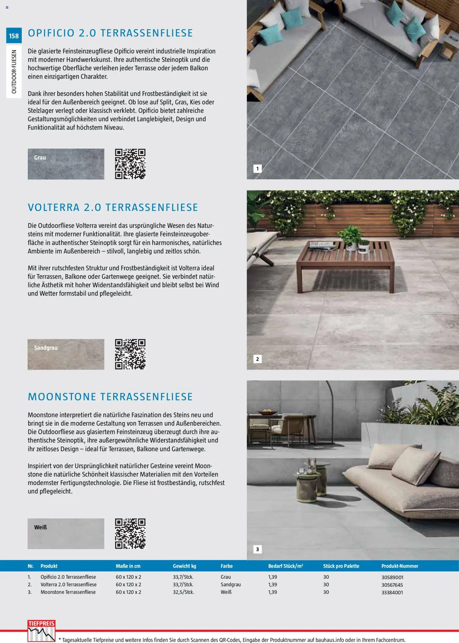 Bauhaus Gartenbaumaterialien 2026 – gültig ab 02.03.2026 | Seite: 158 | Produkte: Gewicht