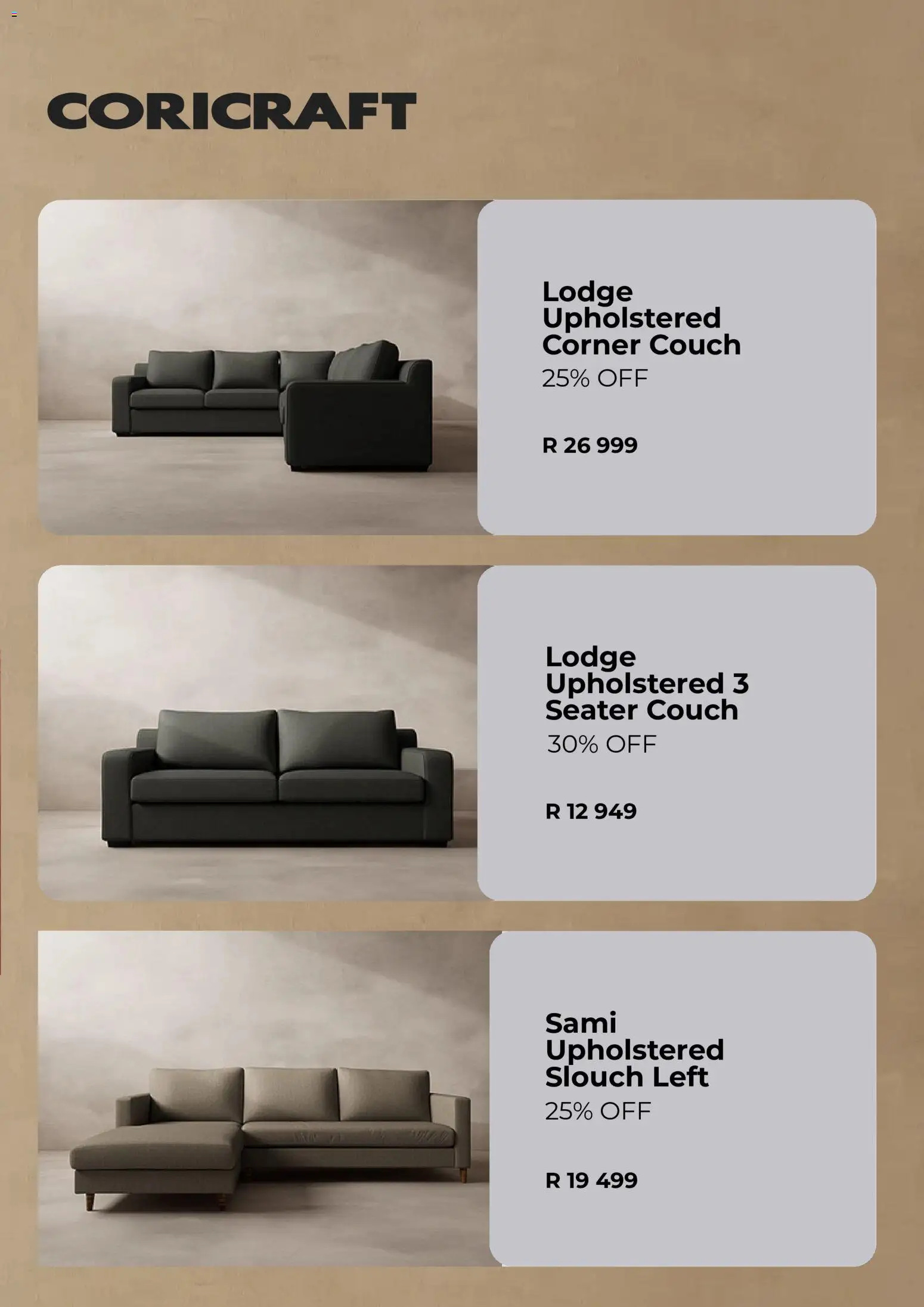New Coricraft catalogue – valid from 06.06.2026 | Page: 3 | Products: Seater, Couch