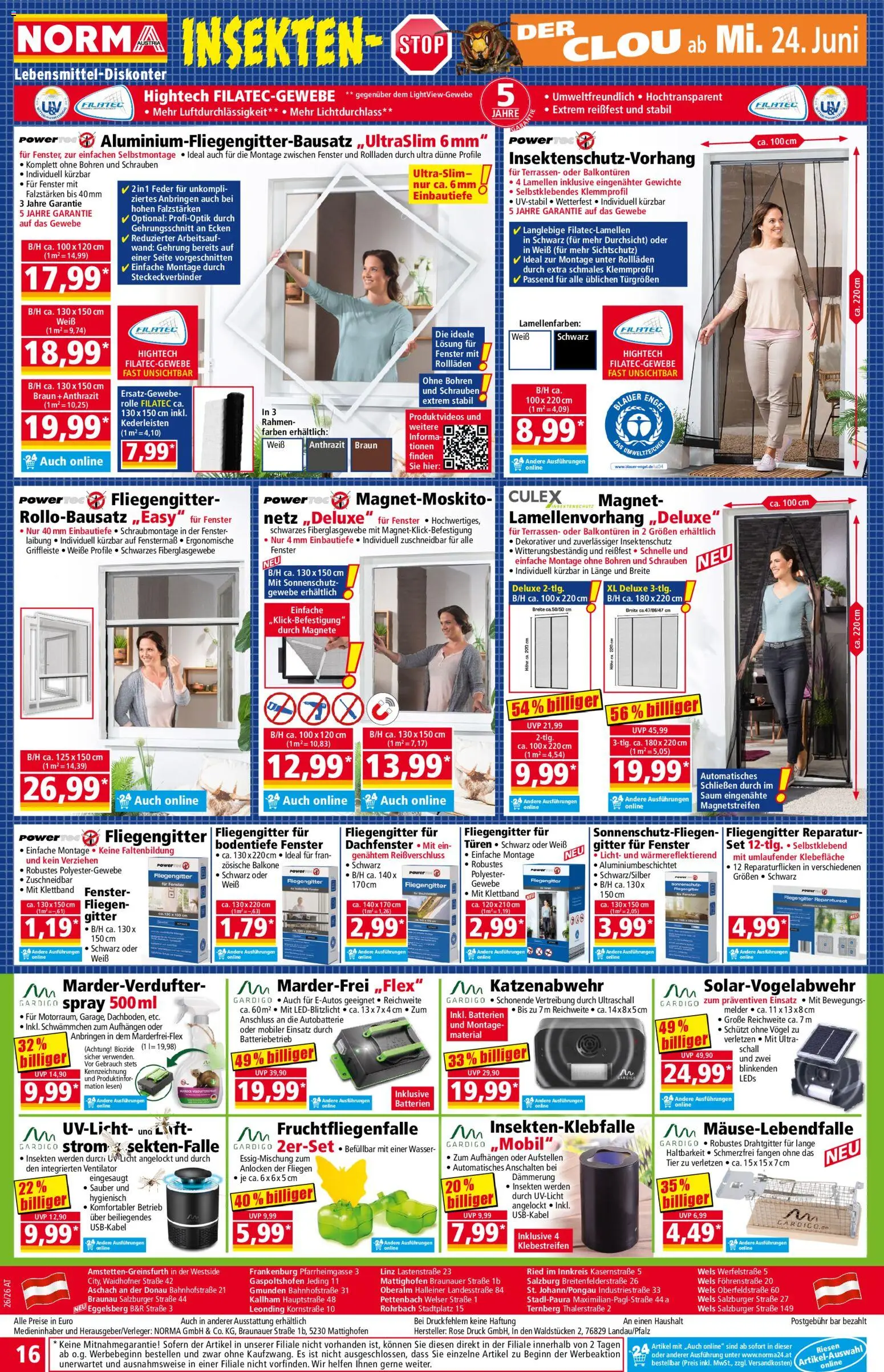 Norma Flugblatt gültig ab 22.06.2026 | Seite: 16 | Produkte: Wasser, Ventilator