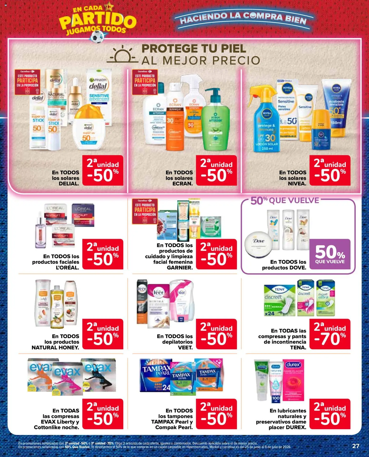 Carrefour Market folleto │ válido desde el 11.06.2026 | Página: 27 | Productos: Tampones, Té, Γλυφιτζούρι