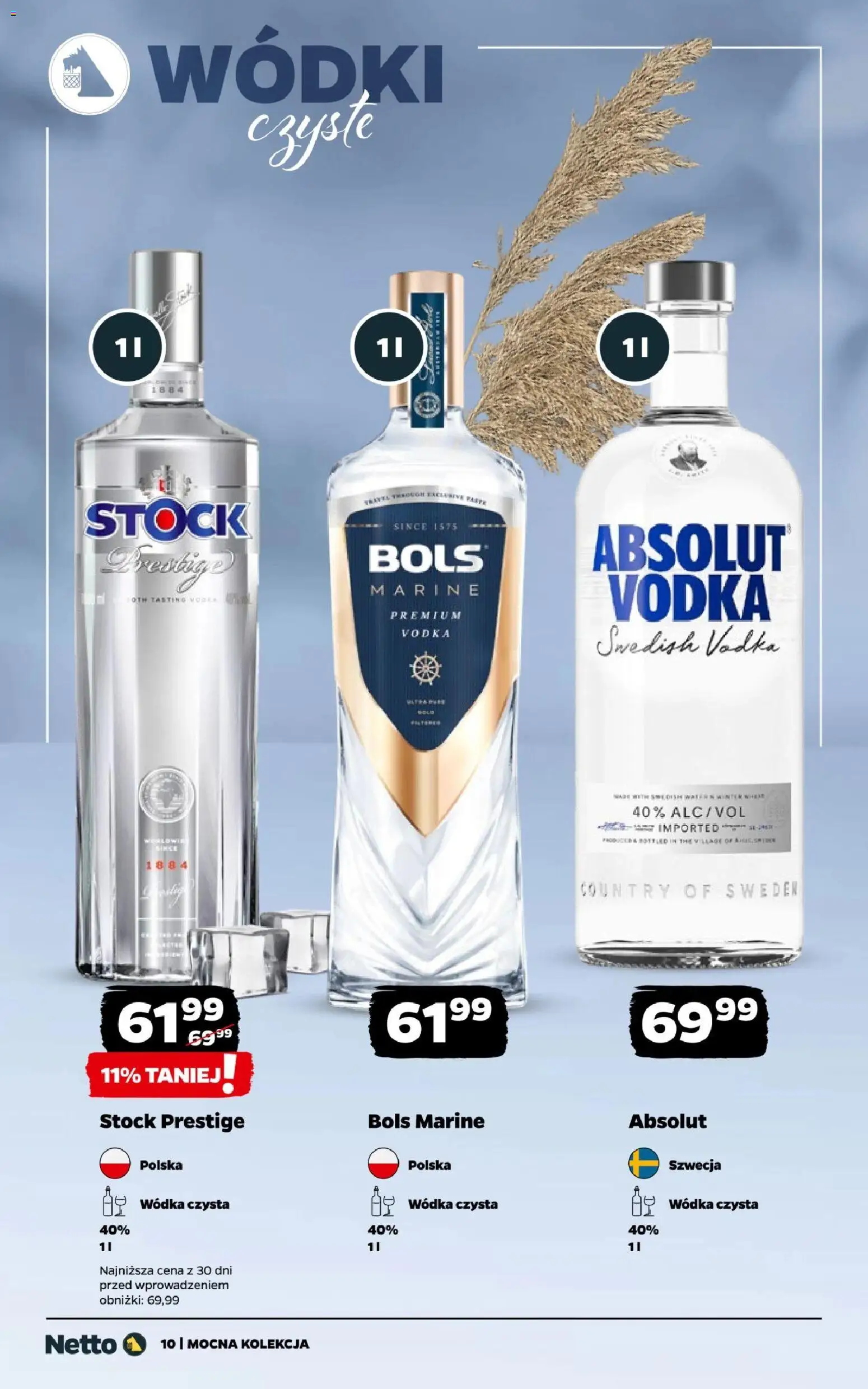 Netto gazetka - Mocne alkohole od 28.09.2026 | Strona: 10 | Produkty: Absolut vodka, Vodka, Wódka