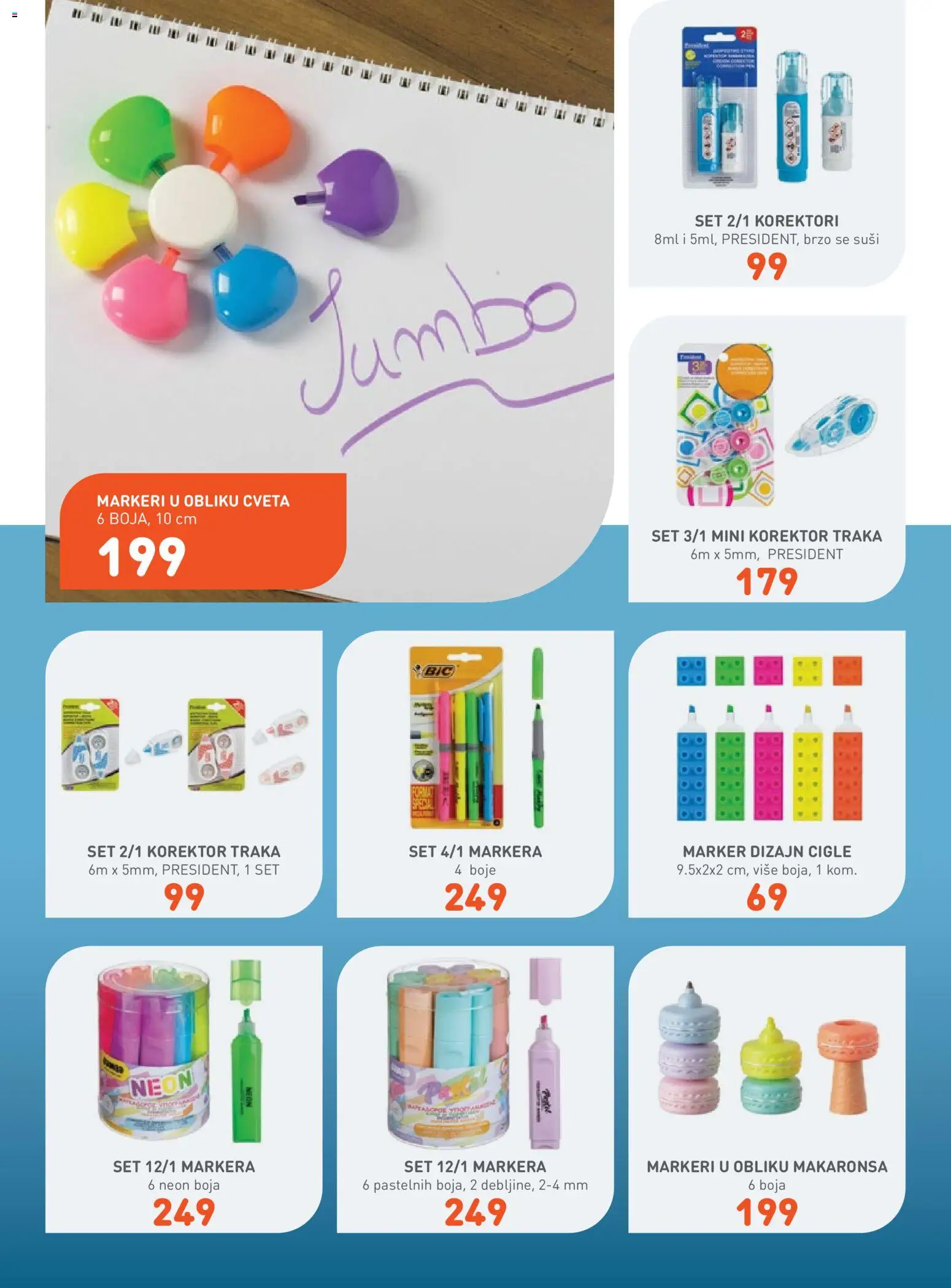 JUMBO katalog - važi od 08.08.2026 | Strana: 6 | Proizvode: Korektor, Markeri