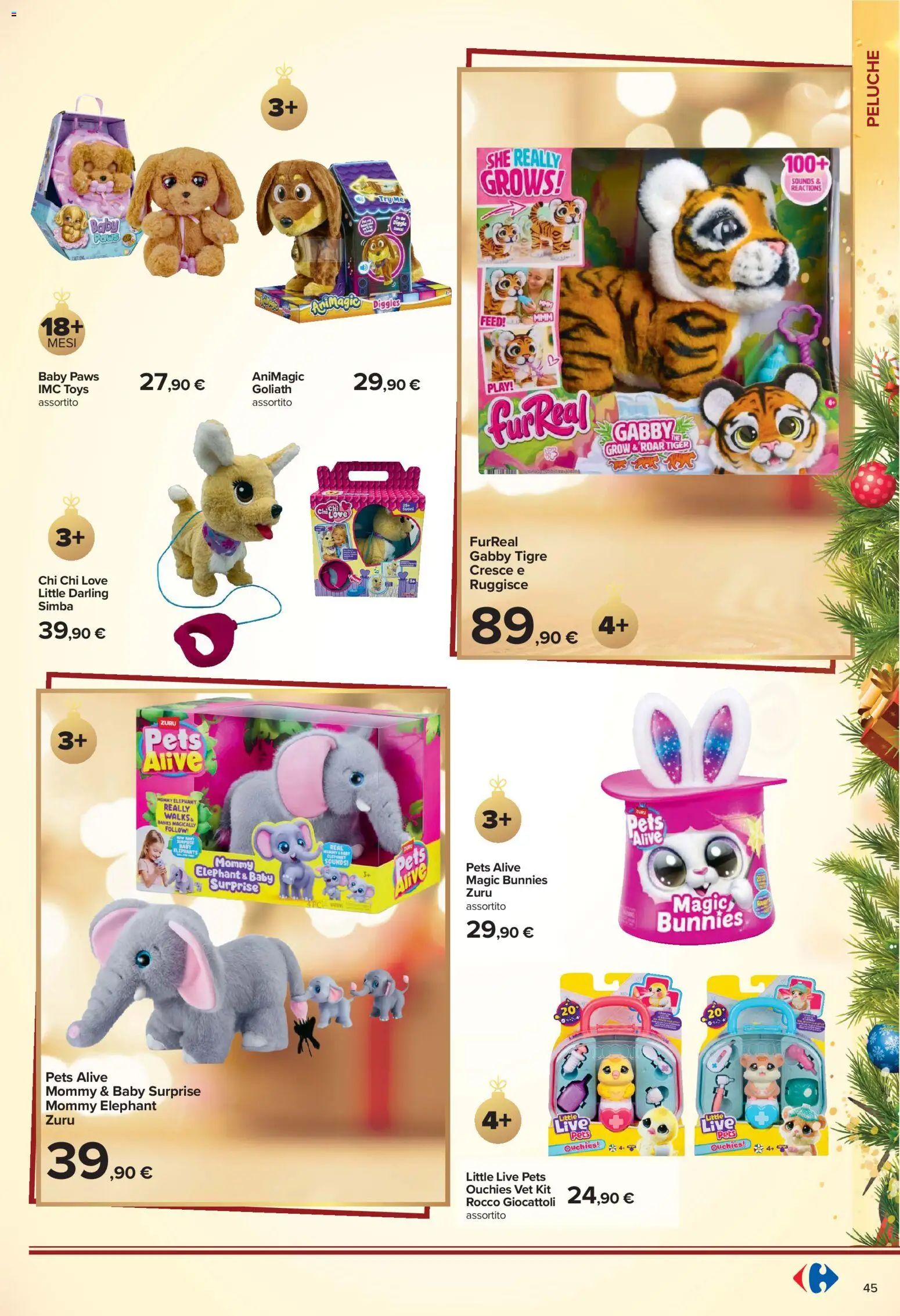 Volantino Carrefour del 23/10/2026 | Pagina: 45 | Prodotti: Peluche, Giocattoli