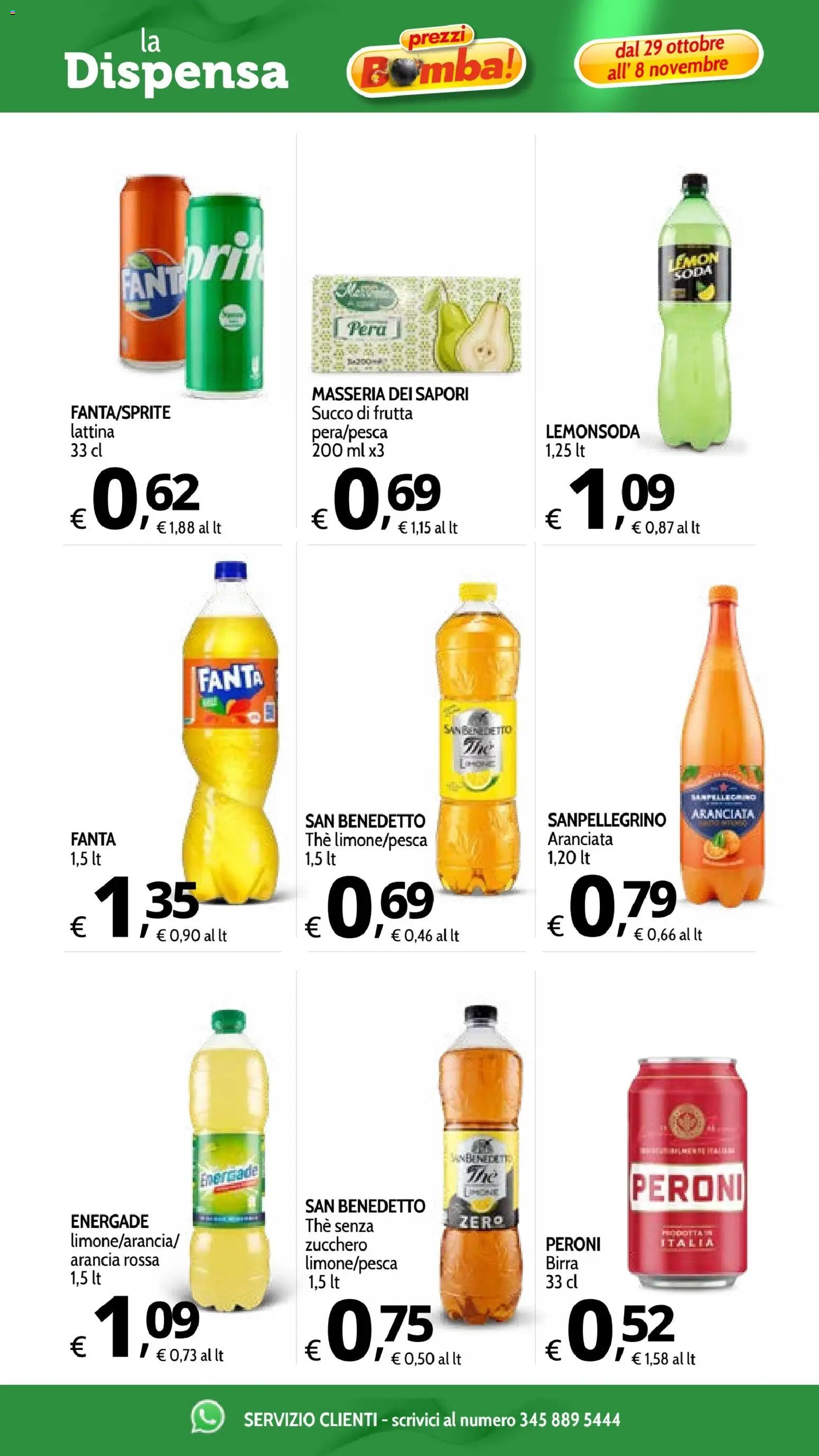 Volantino Primo Prezzo del 29/10/2026 | Pagina: 12 | Prodotti: Birra, Frutta, Fanta, Arancia