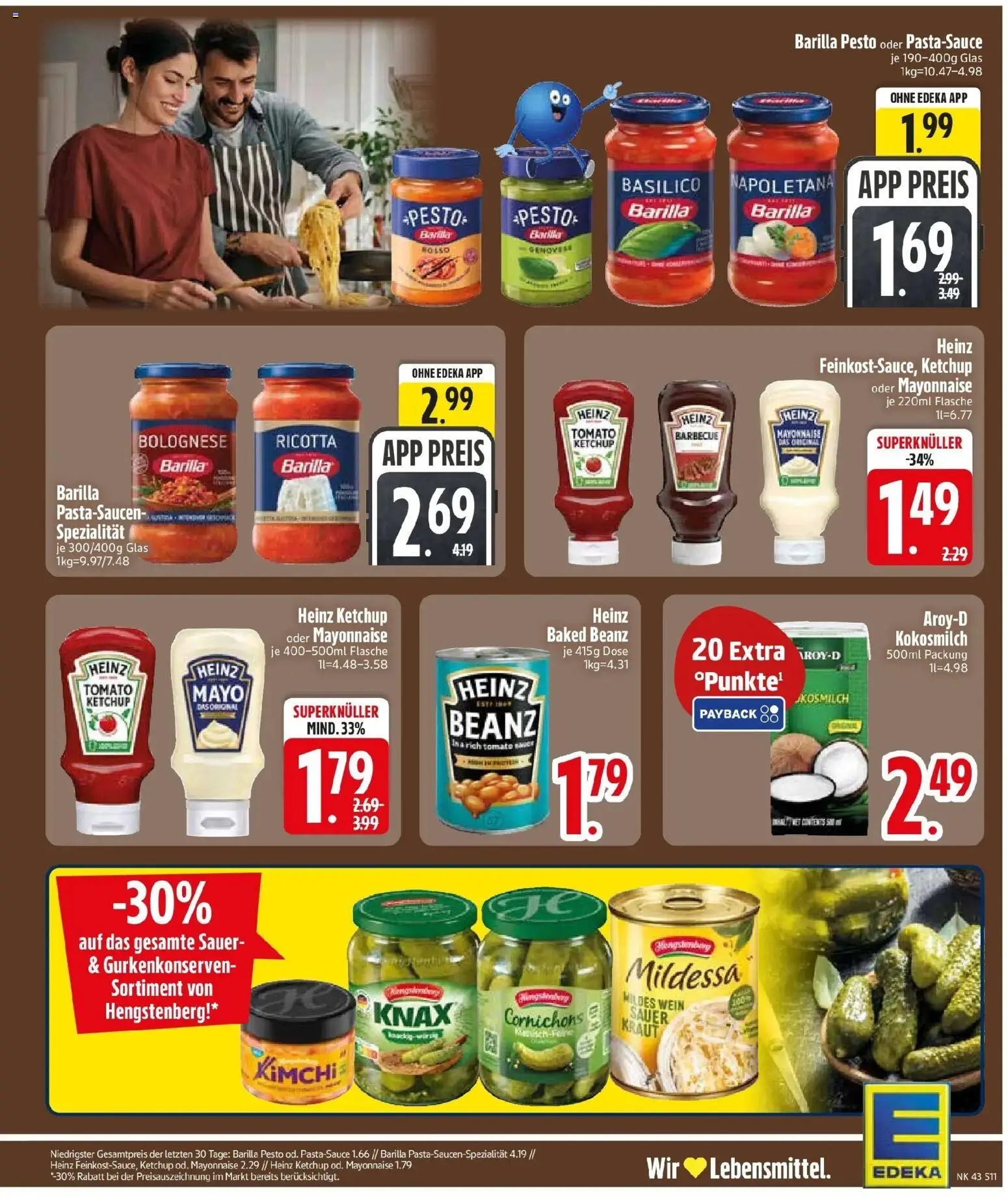 Edeka Prospekt München (ab 19.10.2026) » Angebote Online | Seite: 13 | Produkte: Heinz ketchup, Kokosmilch, Kraut, Ketchup