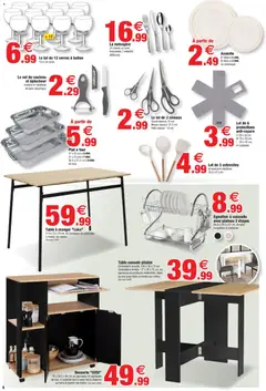 Bazarland - Prévisualisation de Bazarland - BazarLand - C'est bientôt la rentrée ! Echirolles valide à partir de 19/08/2026 | Page: 8 | Produits: Vaisselle, Table, Table à manger, Ciseaux