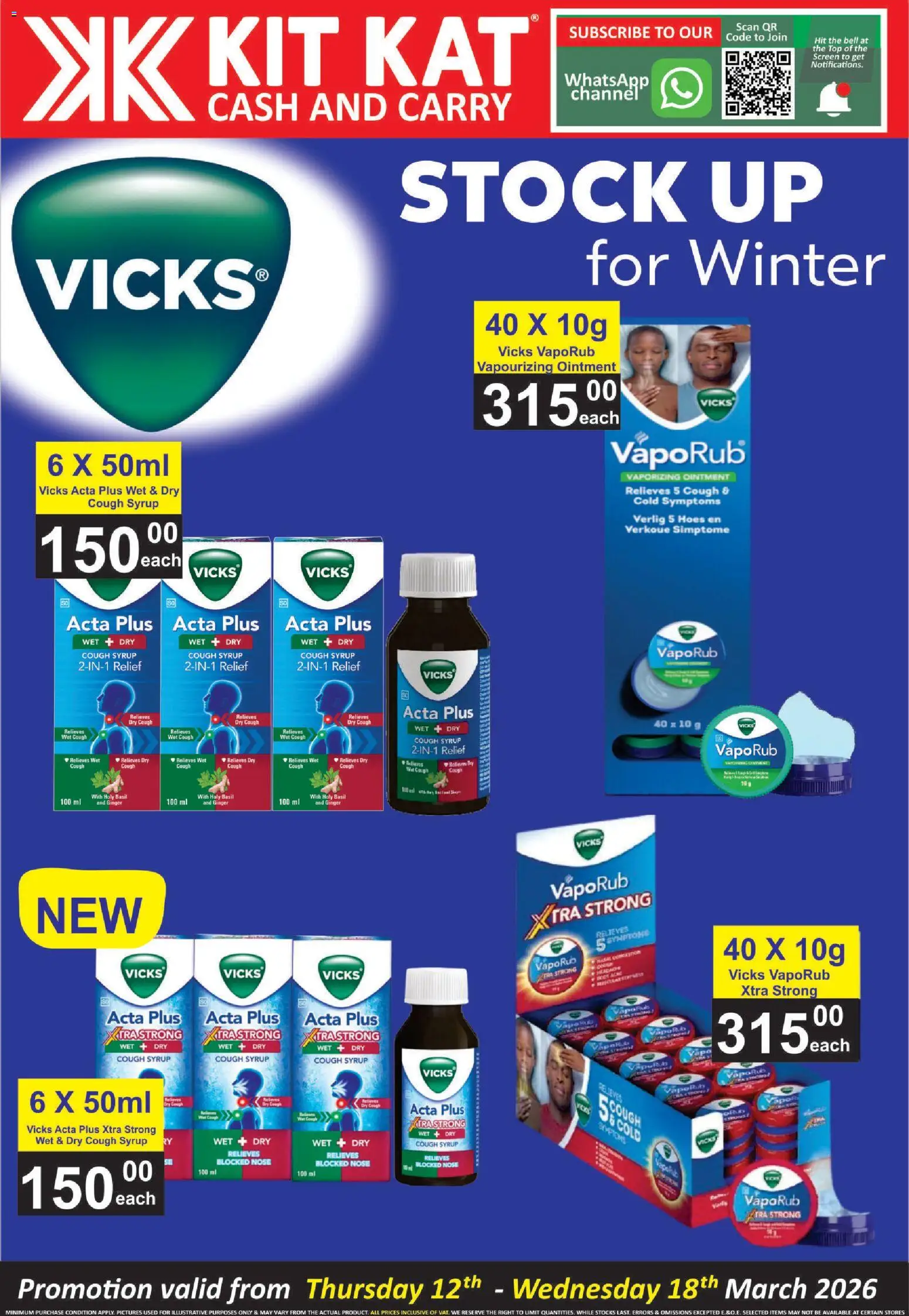 New KIT KAT Cash & Carry catalogue – valid from 12.03.2026 | Page: 3 | Products: Cough syrup, Stock, Syrup