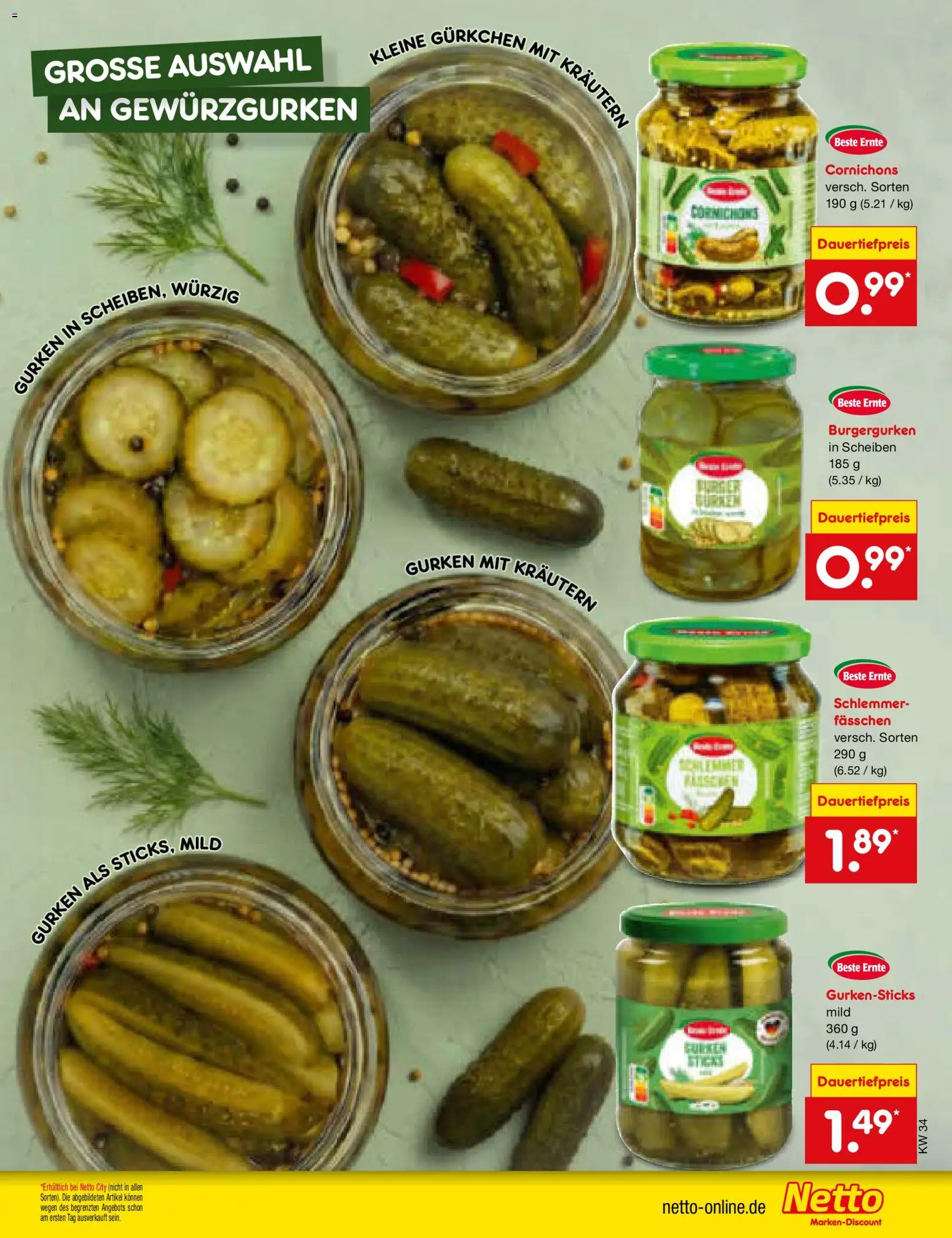 Netto Marken-Discount Prospekt – gültig ab 17.08.2026 | Seite: 55 | Produkte: Gurken