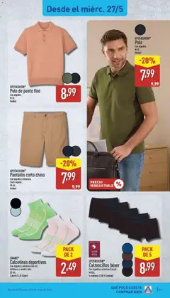 Vista previa Pantalón corto chino, Con algodón y elastano. Corte regular. 40-46. Unidad válido desde el 25.05.2026 | Página: 17 | Productos: Pantalón corto