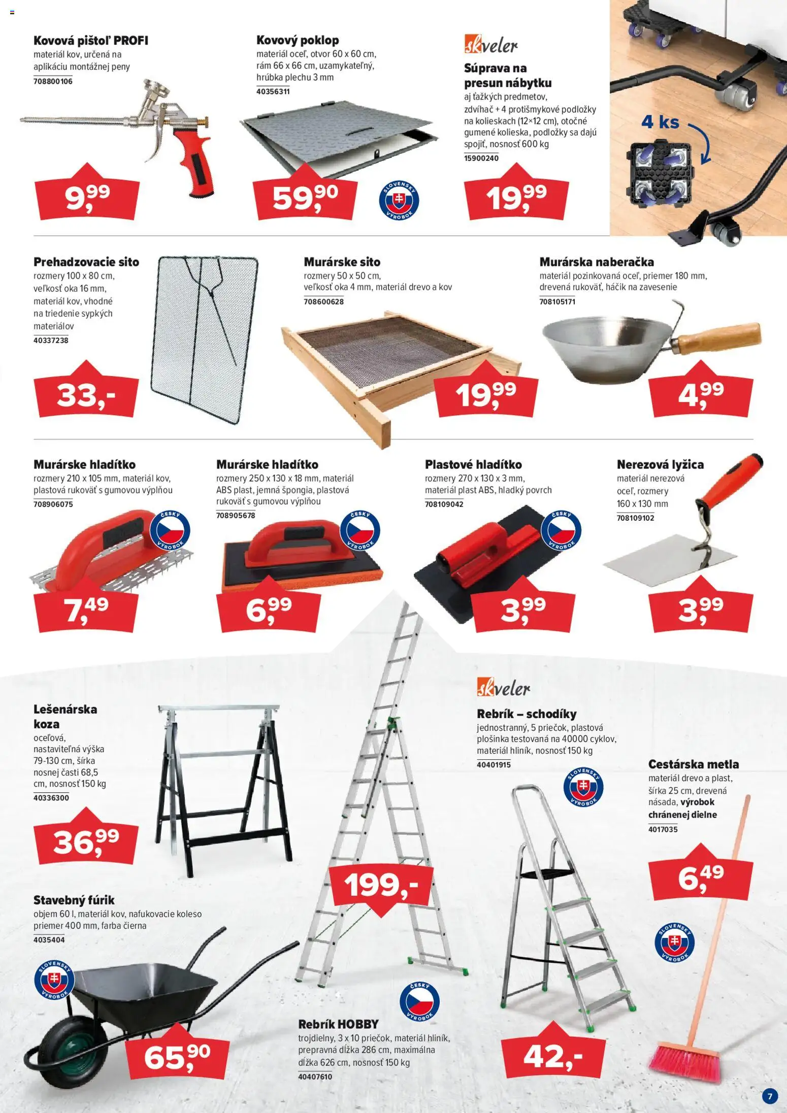 Nové Kinekus akcie – leták je platný od 01.04.2026 | Strana: 7 | Produkty: Rám, Rebrík