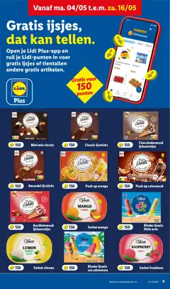 Sorbet mango, Mango sorbet - Voorbeeld van een folder van Lidl, geldig van 04.05.2026 | Pagina: 9