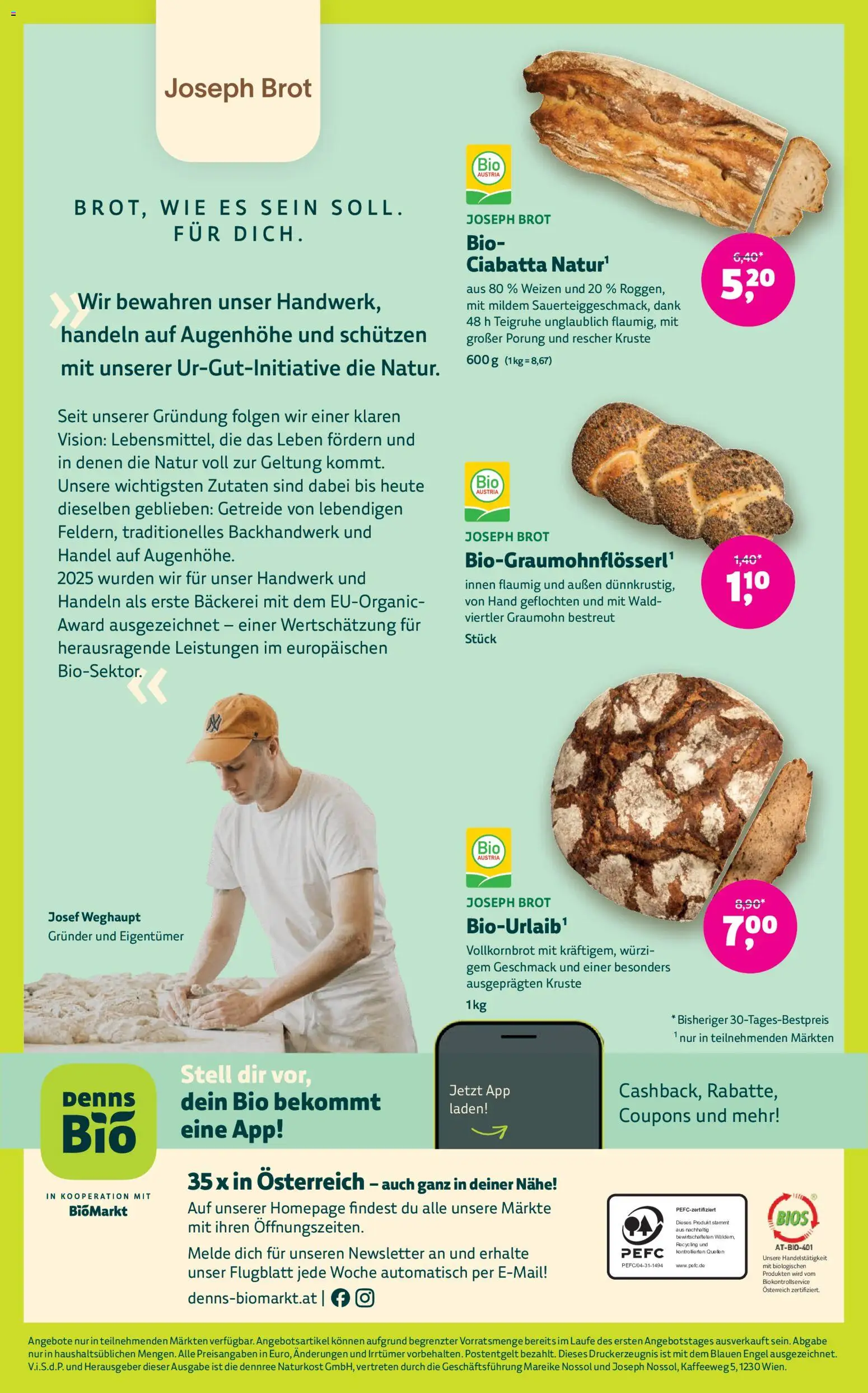 Denns BioMarkt Angebote gültig ab 06.05.2026 | Seite: 14 | Produkte: Getreide, Bäckerei, Brot