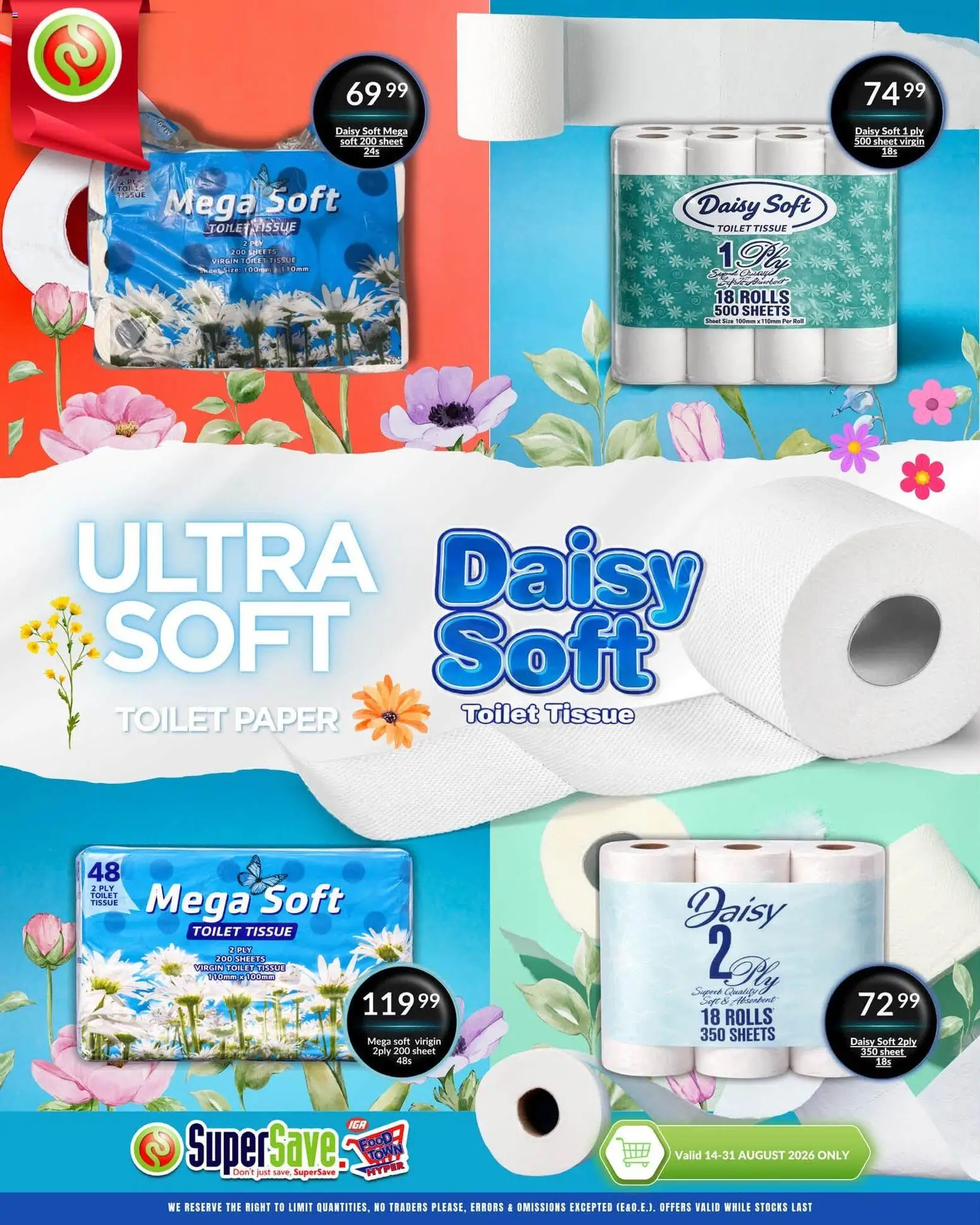 New Super Save catalogue – valid from 21/08/2026 | Page: 3 | Products: Toilet, Paper, Toilet paper