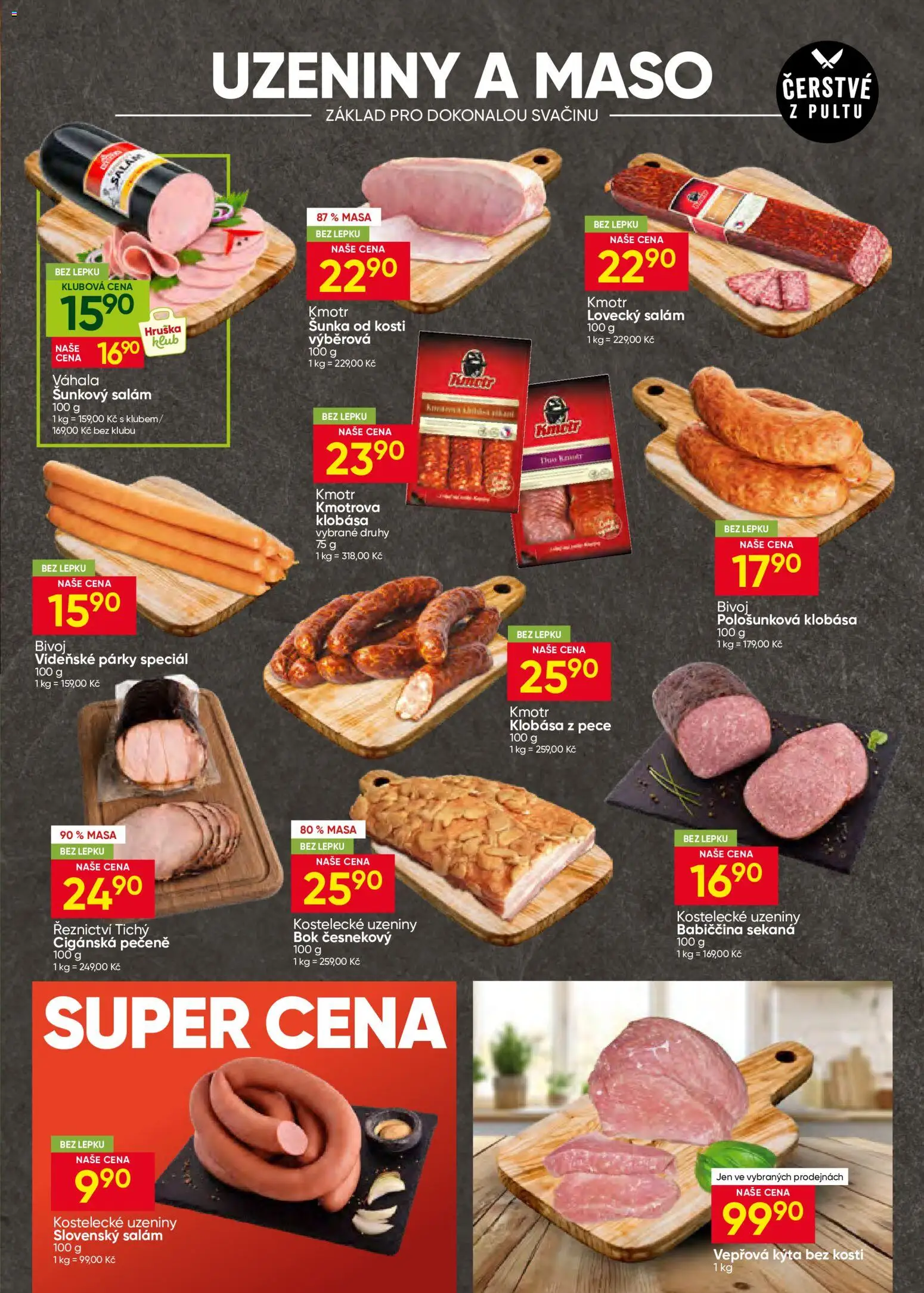 Hruška leták od 19.08.2026 | Strana: 3 | Produkty: Šunka, Sekaná, Kýta bez kosti, Vepřová Kýta
