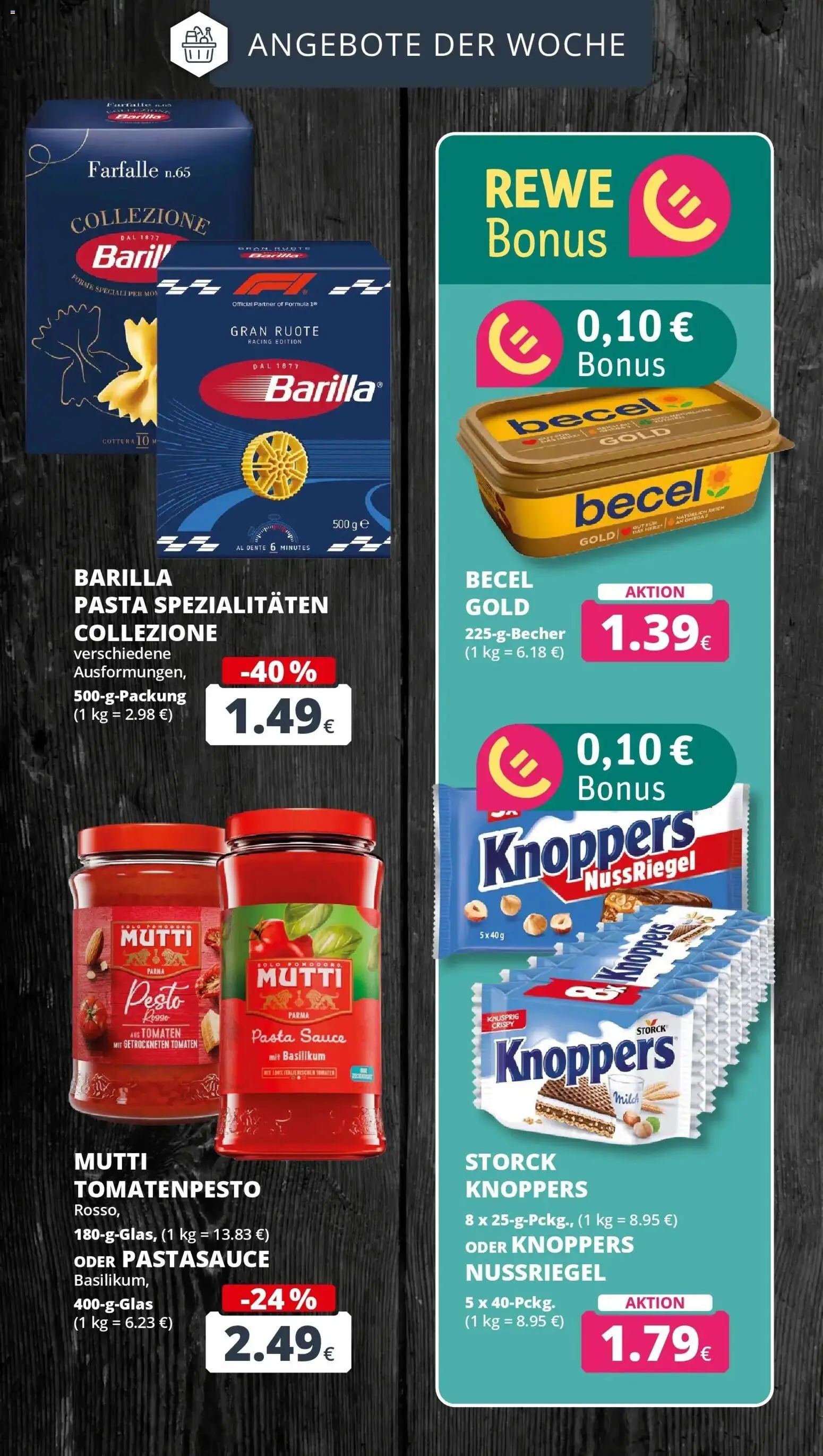 REWE Prospekt ab 31.08.2026 zum Blättern » Angebote | Seite: 5 | Produkte: Milch, Barilla, Tomaten, Knoppers