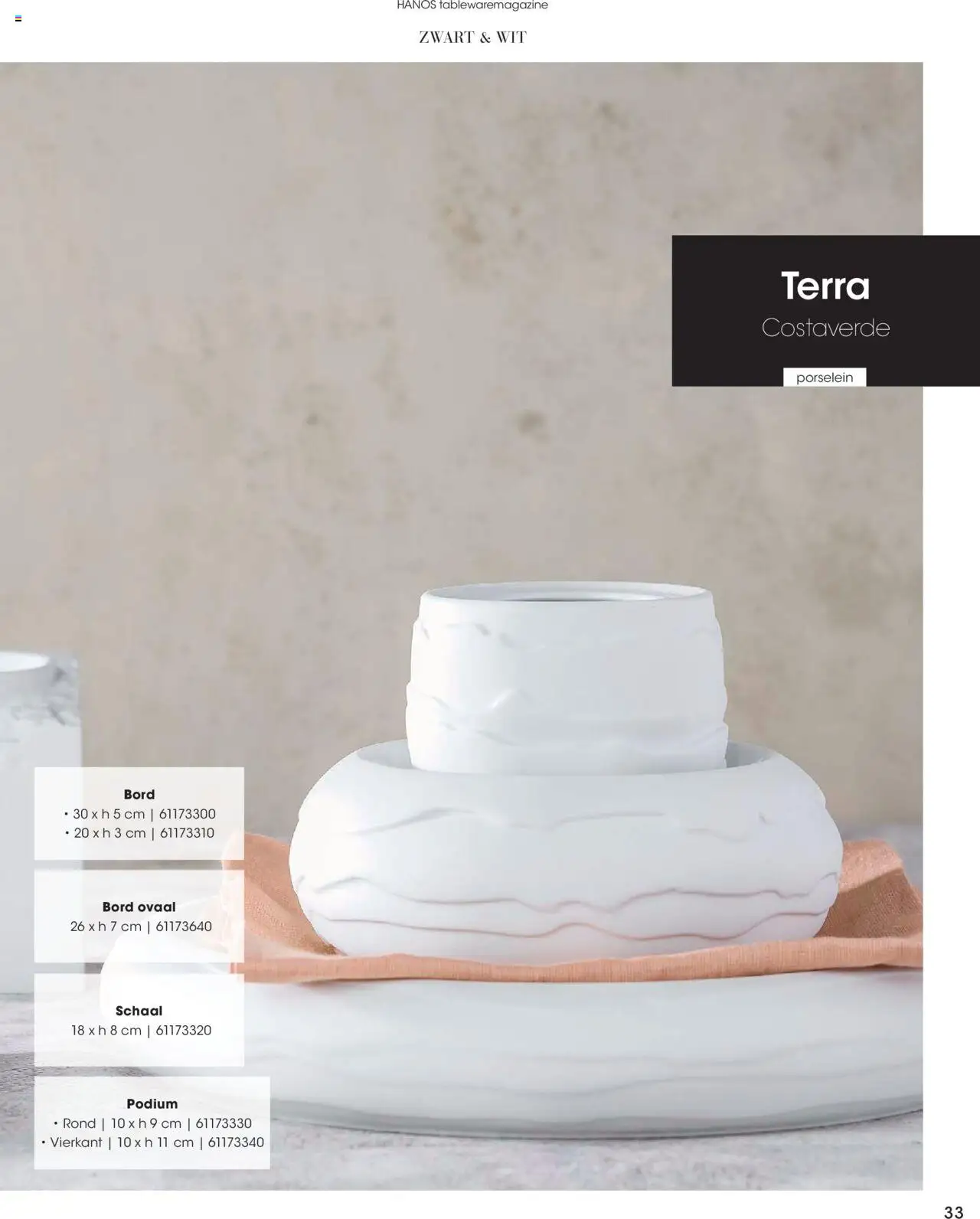{H1} | Pagina: 33 | Producten: Bord, Schaal