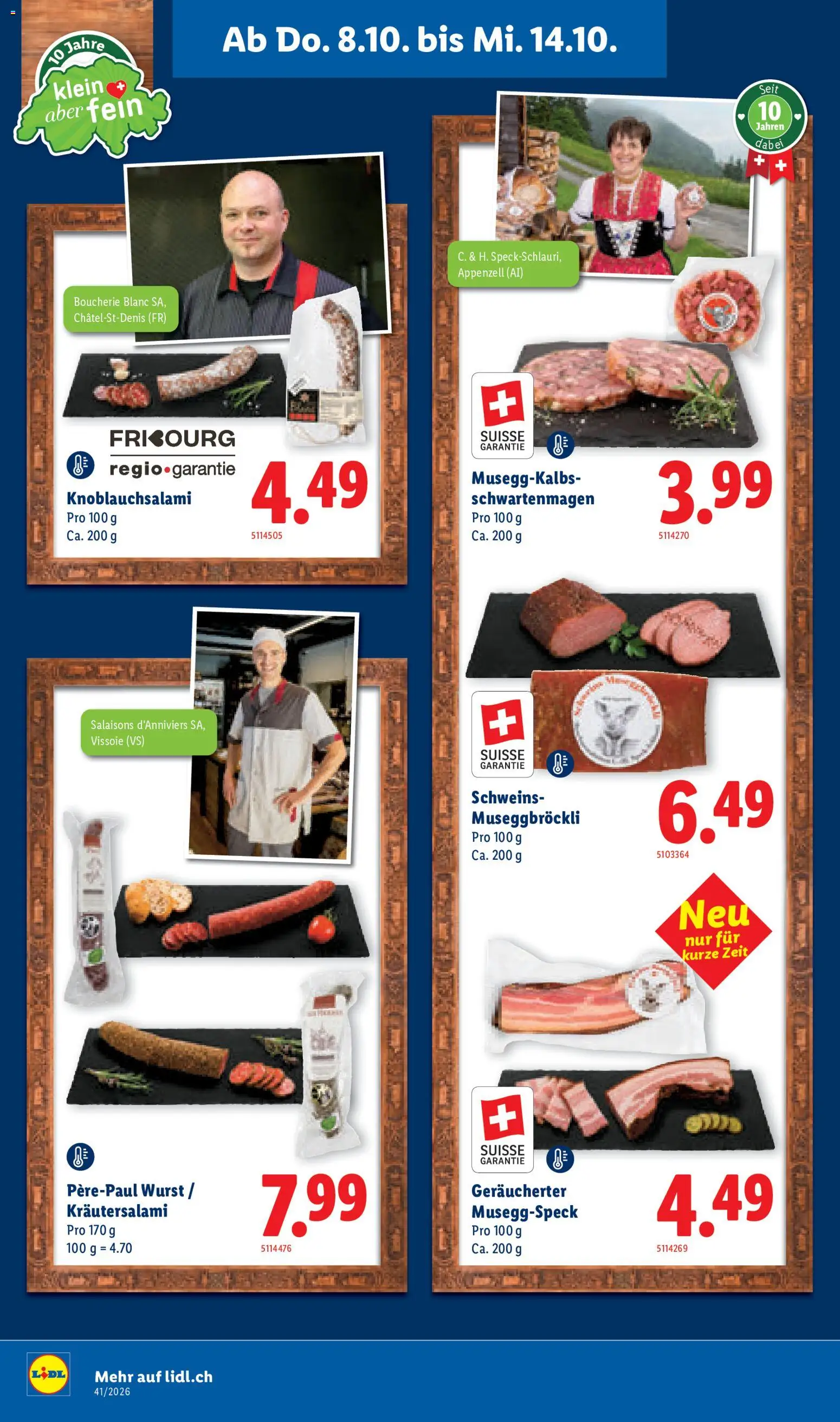 Lidl aktionen Feinste Schweizer Spezialitäten – gültig ab 08.10.2026 | Seite: 4