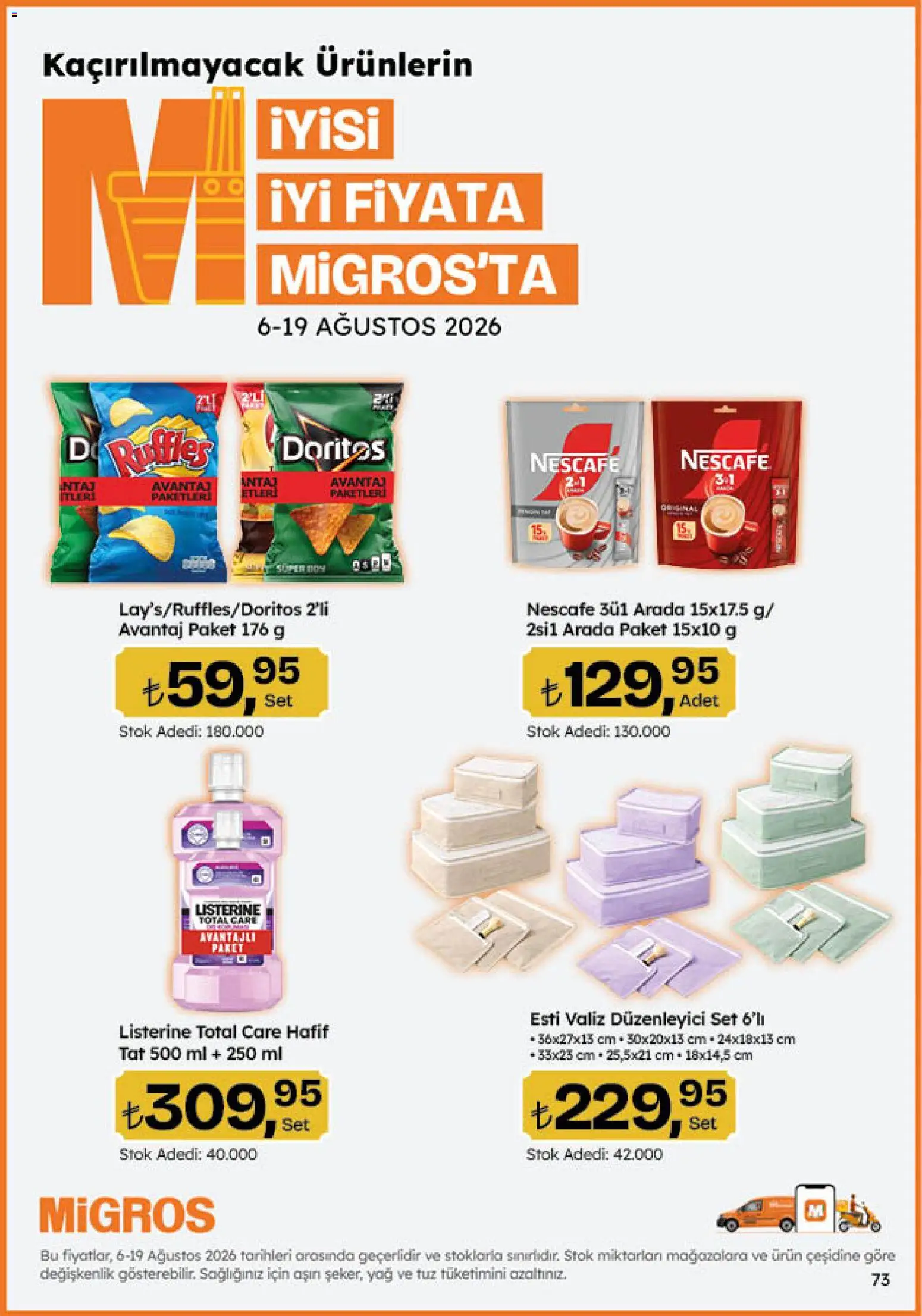 Migros Katalog - Migroskop - 06 Ağustos 2026 tarihinden itibaren geçerlidir | Sayfa: 73