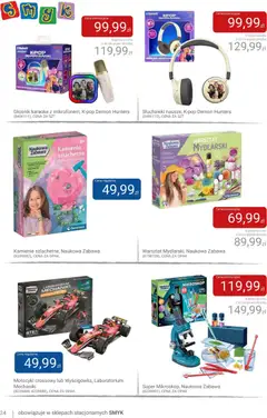 Pogląd oferty "Smyk gazetka" - ważna od 22.09.2026 | Strona: 24 | Produkty: Słuchawki, Głośnik karaoke, Głośnik