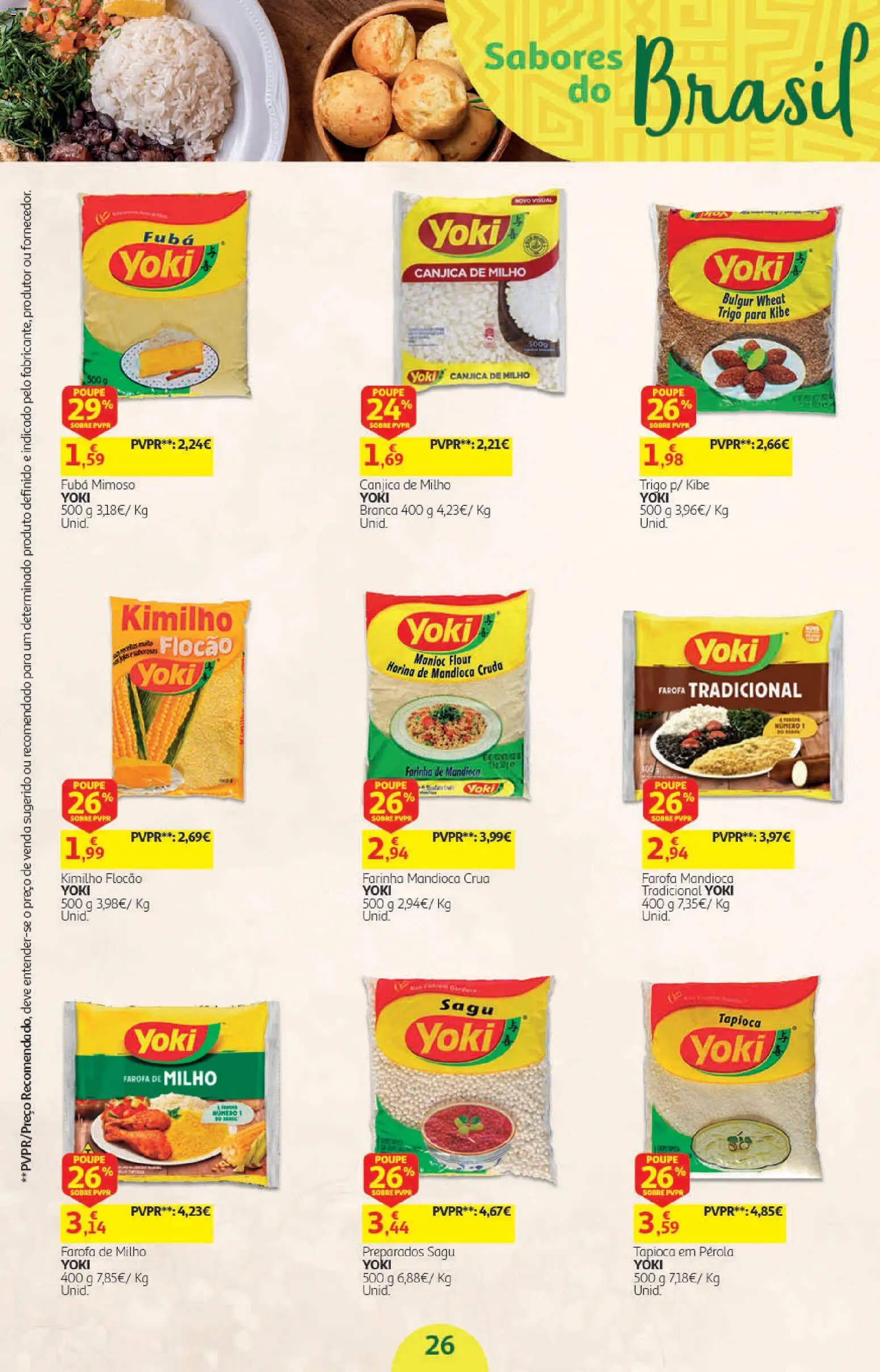 Auchan Halloween │ válido de 21/10/2026 | Página: 26 | Produtos: Tapioca, Milho, Farinha