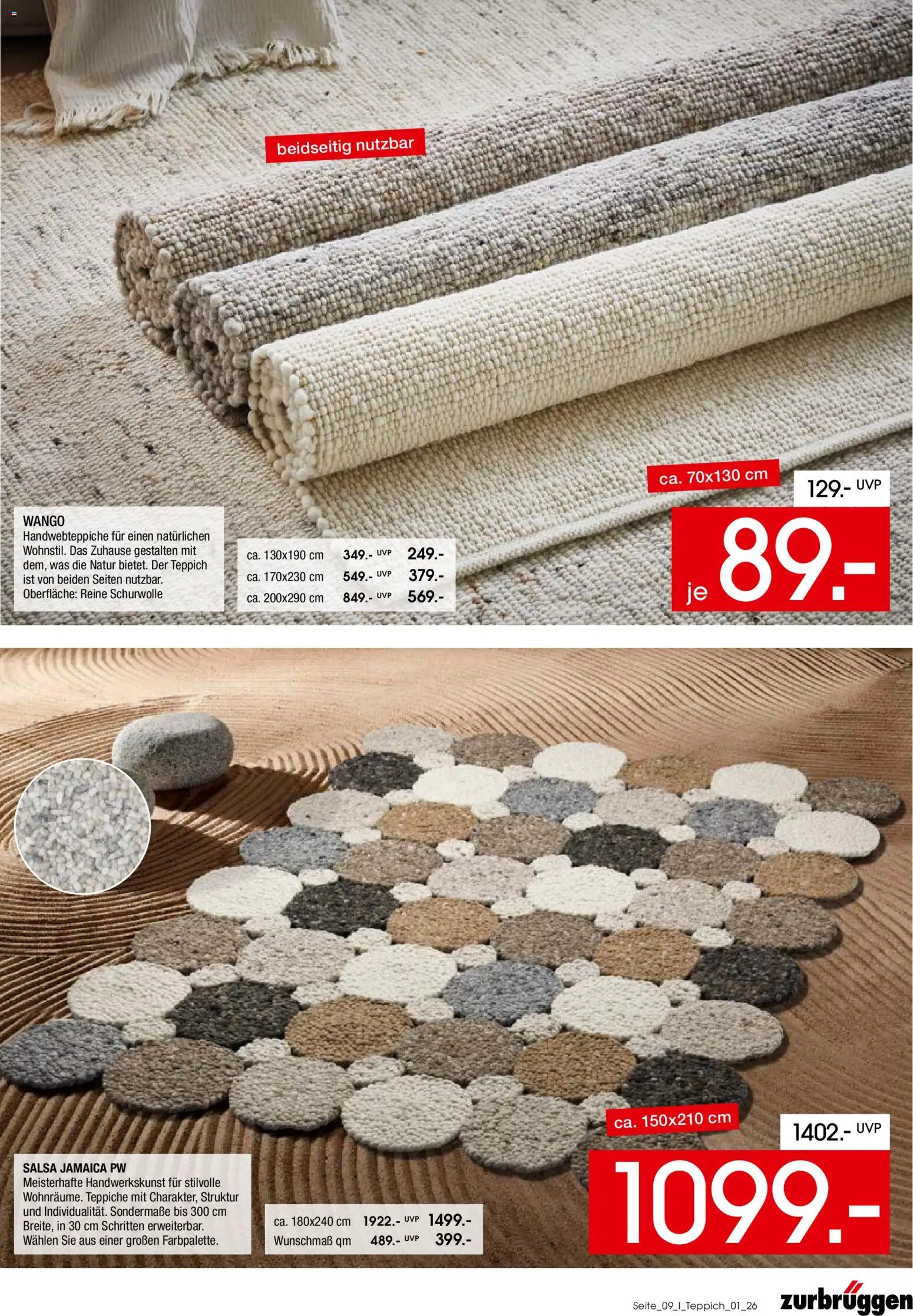 Zurbrüggen Teppich Spezial – gültig ab 15.06.2026 | Seite: 9 | Produkte: Teppich