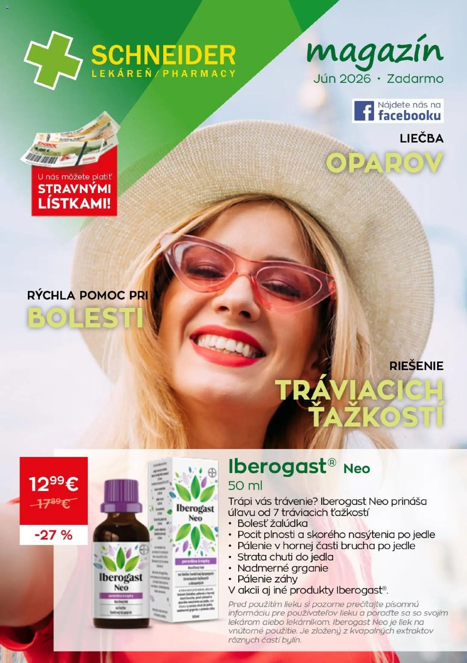Nové Schneider lekáreň akcie – leták je platný od 01.06.2026 | Strana: 1