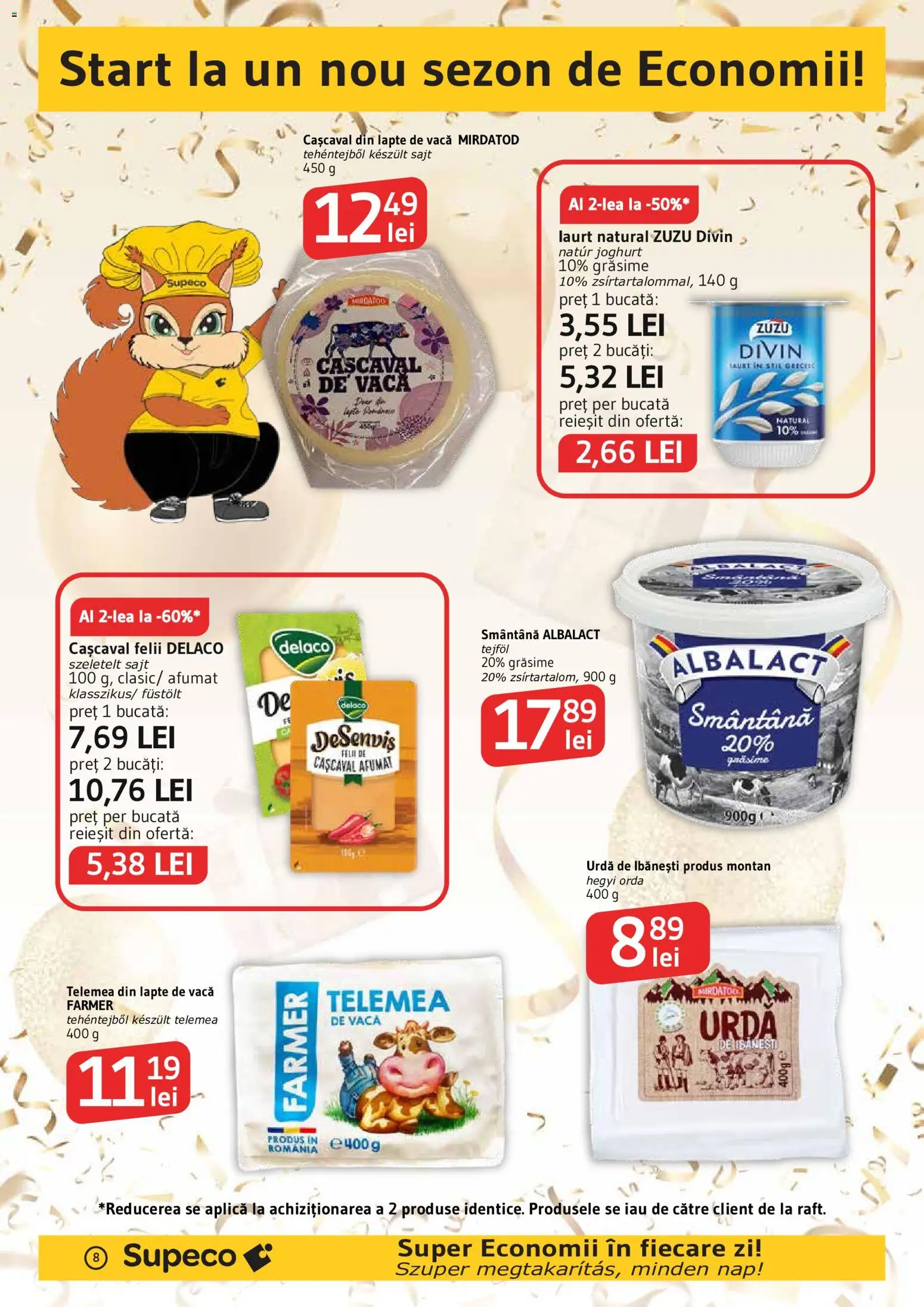 Noul catalog Supeco – valabil de la 03.09.2026 | Pagină: 8 | Produse: Delaco, Aplică, Zuzu, Cașcaval