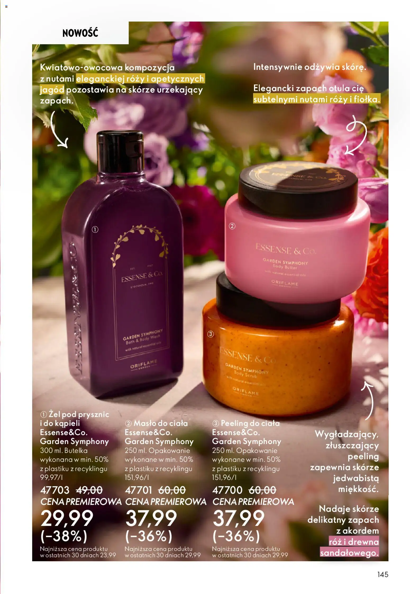 Oriflame Katalog 6 2026 od 15.04.2026 | Strona: 145 | Produkty: Zapach, Róż, Body, Peeling