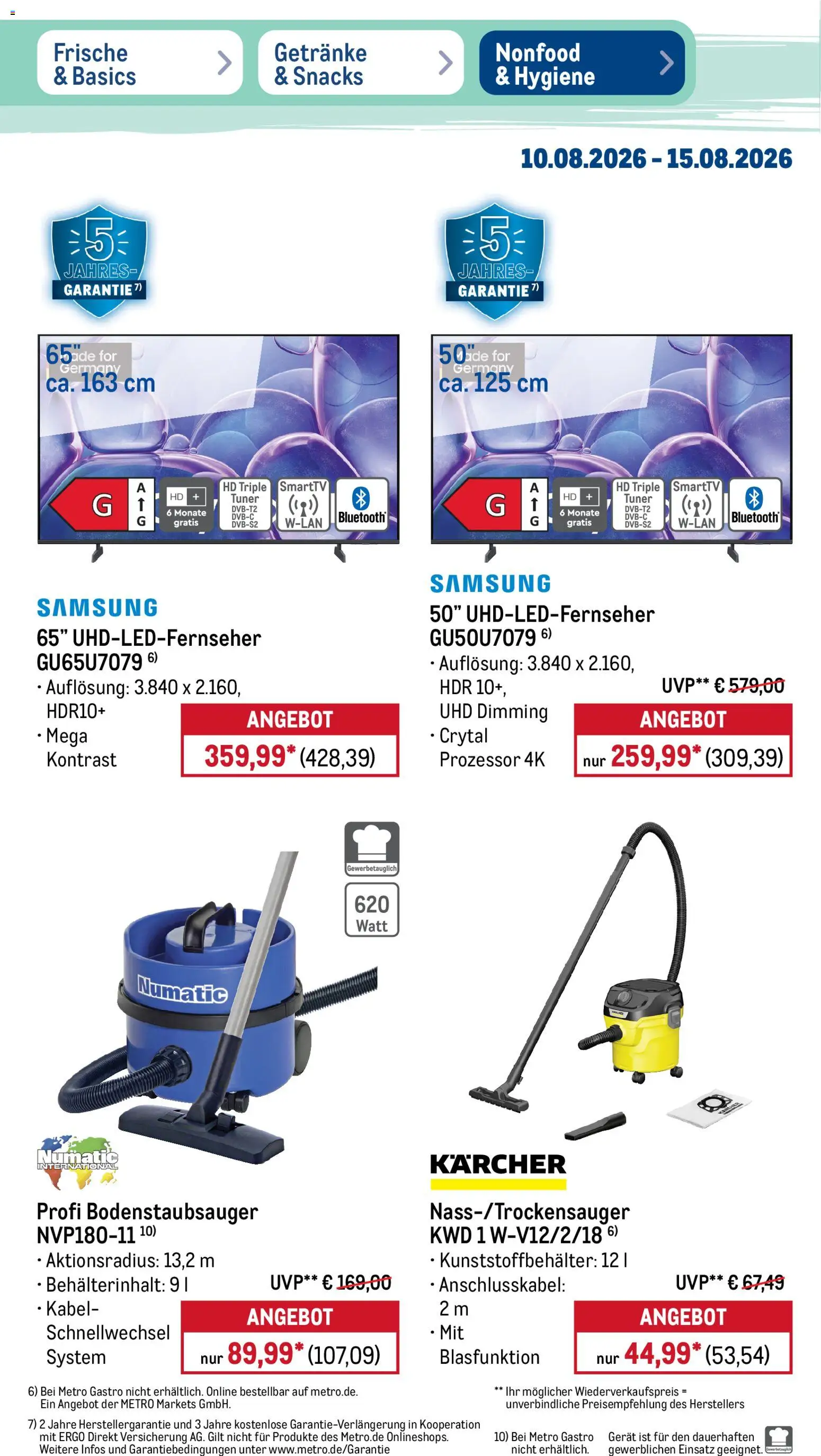 Metro Prospekt – gültig ab 10.08.2026 | Seite: 46 | Produkte: Kabel, Samsung