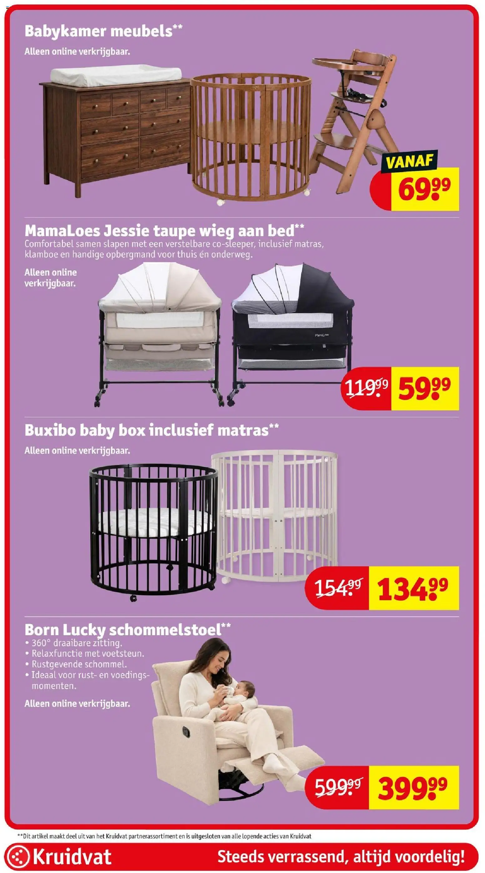 {H1} | Pagina: 74 | Producten: Matras, Wieg, Box, Schommelstoel