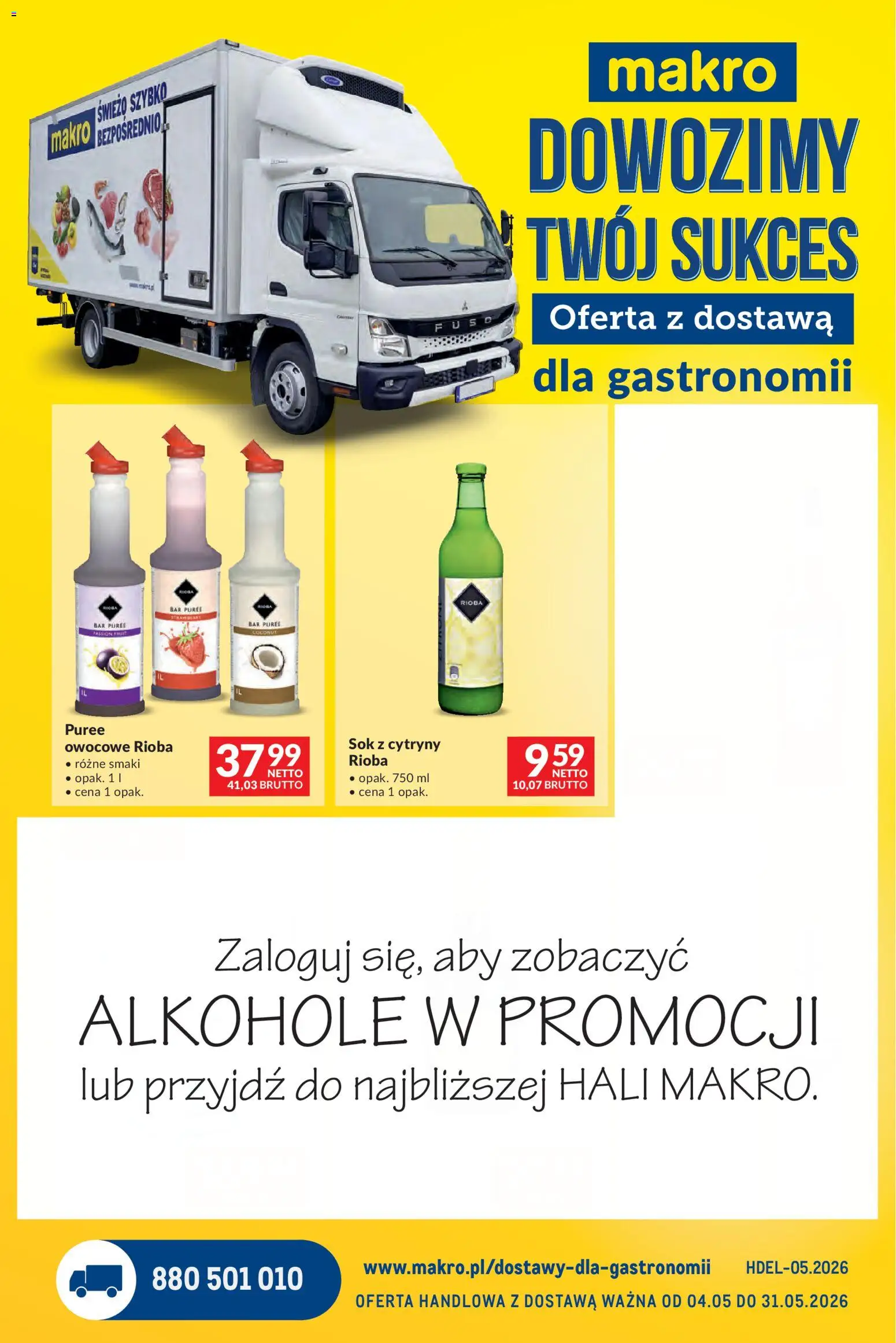 Makro gazetka - Dostawy dla gastronomii od 04.05.2026 | Strona: 1