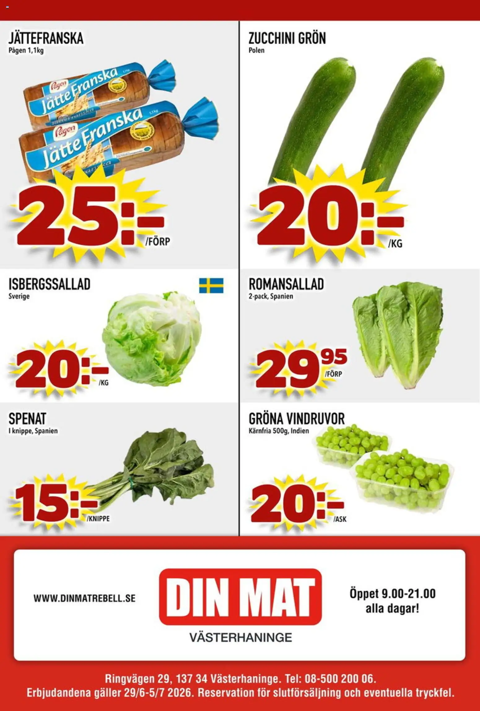 Din Mat reklamblad aktuell från 29/06/2026 | Sida: 8