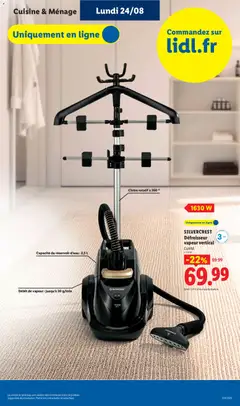LIDL - Prévisualisation de LIDL catalogue valide à partir de 20/08/2026 | Page: 9 | Produits: Silvercrest, Réservoir d'eau, Cintre