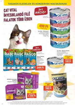 AlphaZoo akciós újság - amely érvényes a következő dátumtól: 2026.10.08. | Oldal: 10 | Termékek: Baromfi, Whiskas, Pástétom, Filé