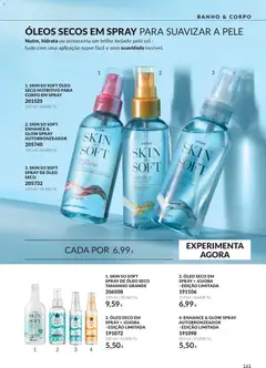 Pré-visualização Catálogo Avon Campanha 10 válido de 01/10/2026 | Página: 161 | Produtos: Autobronzeador, Banho, Óleo