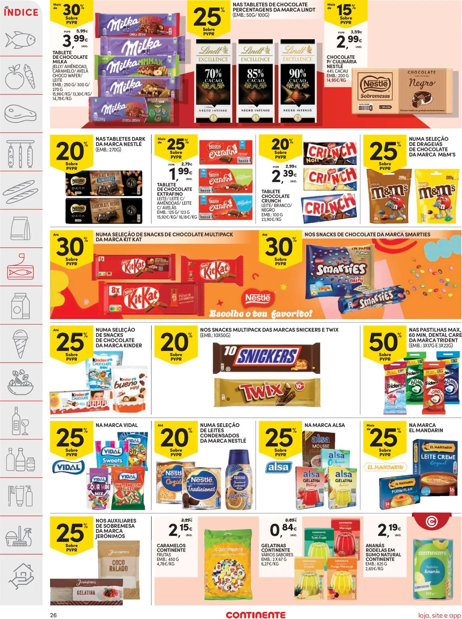 Continente folheto │ válido de 26.05.2026 | Página: 26 | Produtos: Pudim, Nestlé, Chocolate, Creme