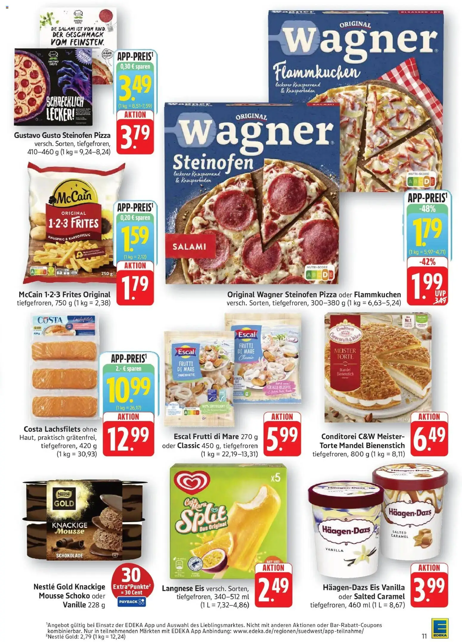 Edeka Prospekt Bad Bergzabern (ab 26.10.2026) » Angebote Online | Seite: 19 | Produkte: Gustavo gusto, Schokolade, McCain, Salami