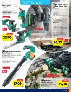 Hofer katalog akcije – veljaven od 09.09.2026 | Stran: 27 | Izdelki: Baterija, Škarje za živo mejo, Kos, Vrtalnik