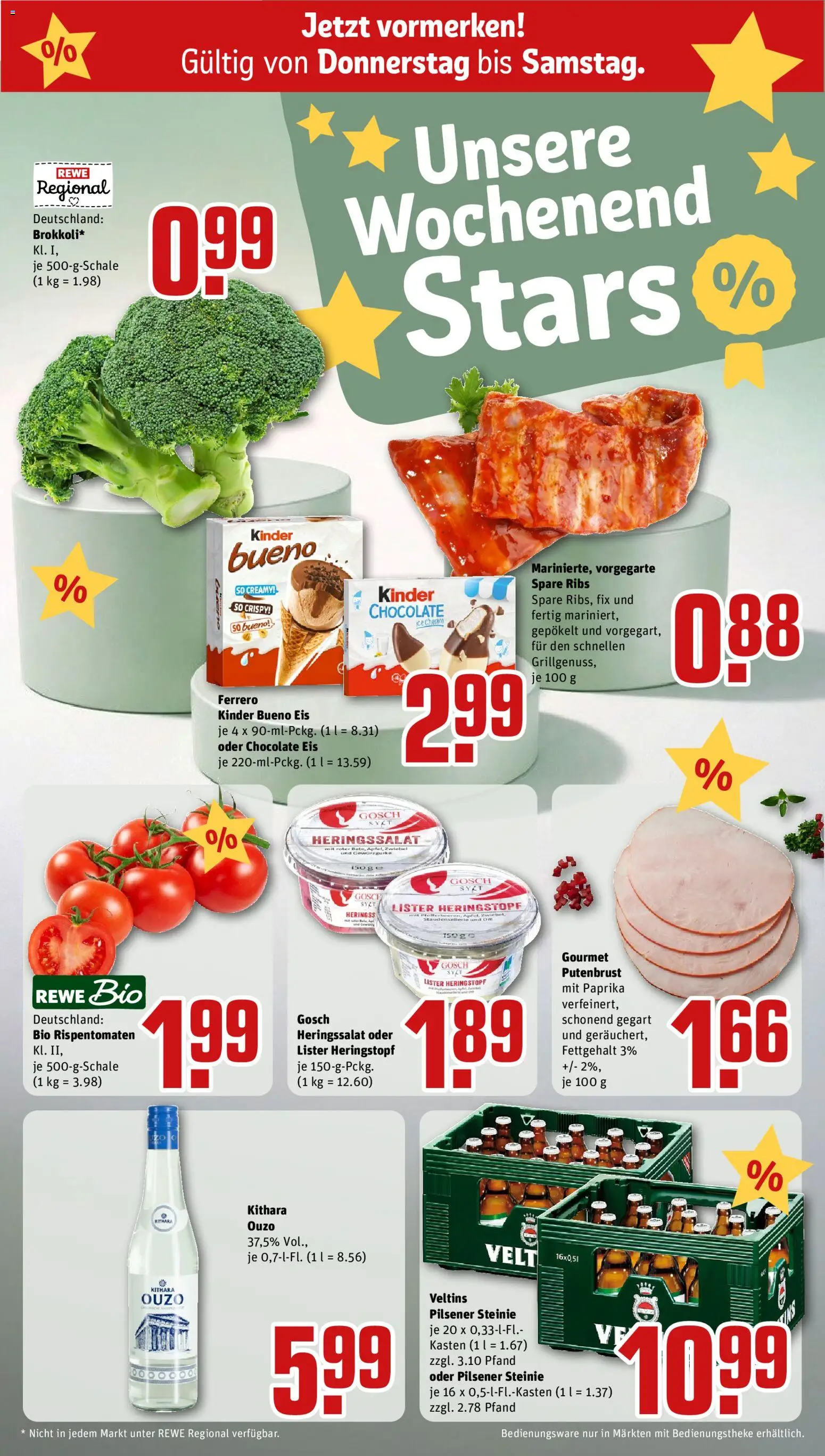 Rewe ihr Kaufpark Prospekt – gültig ab 29.06.2026 | Seite: 29 | Produkte: Ouzo, Spare ribs, Paprika, Veltins