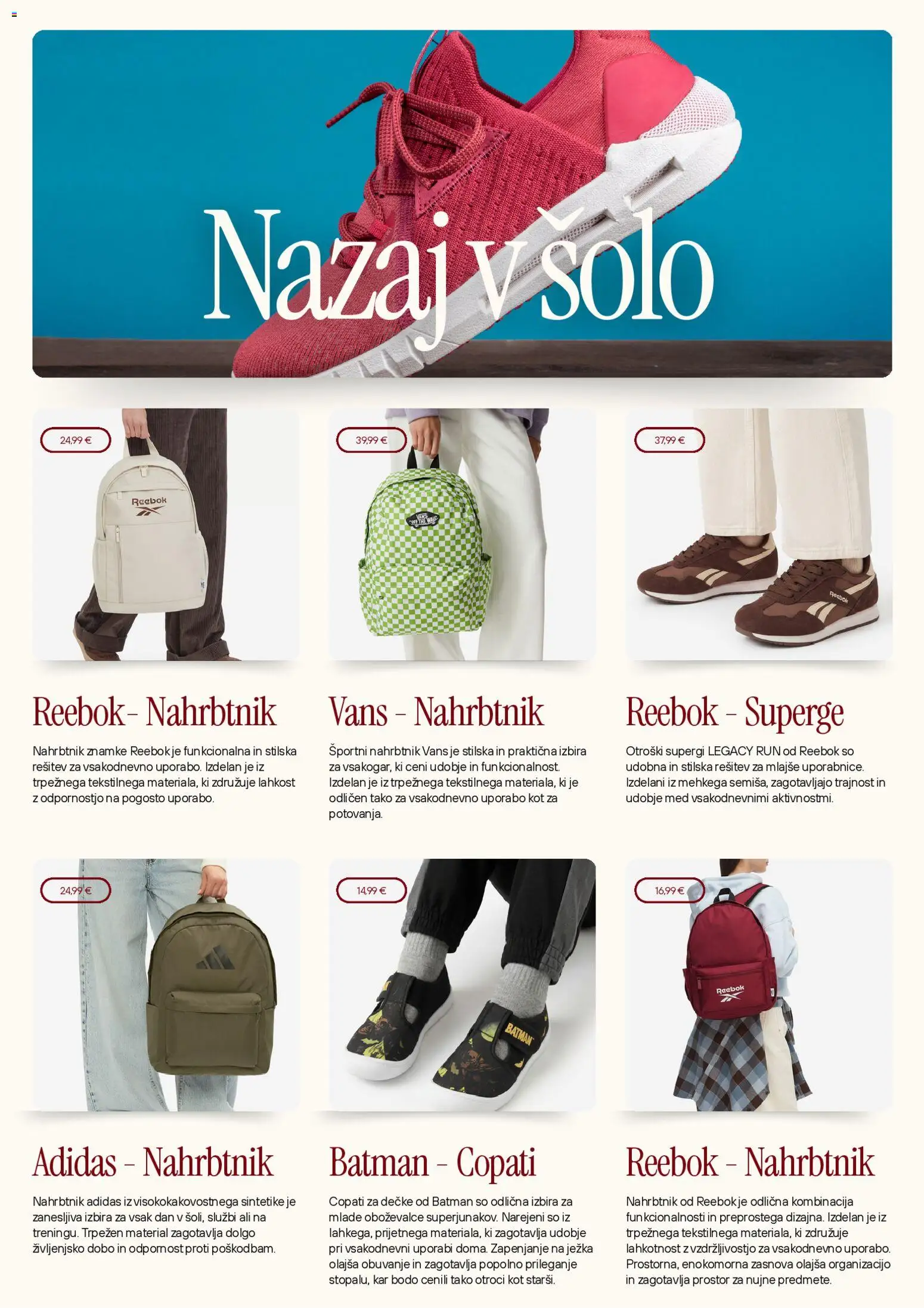 Novi CCC katalog ponudbe – veljaven od 01.09.2026 | Stran: 2 | Izdelki: Med, Copati, Nahrbtnik